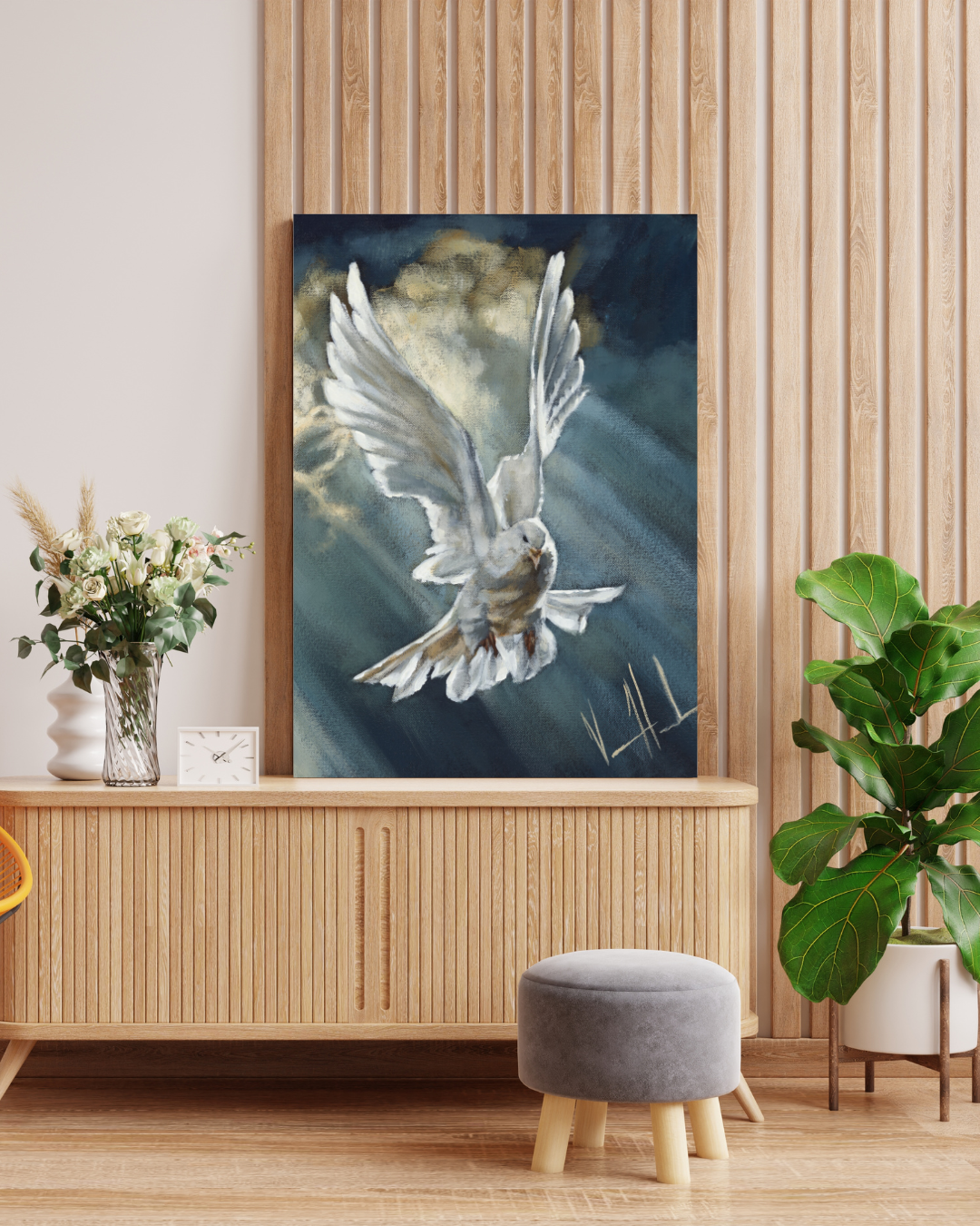 Breath of Heaven (Hand Embellished Canvas Print) Vanessa Horabuena