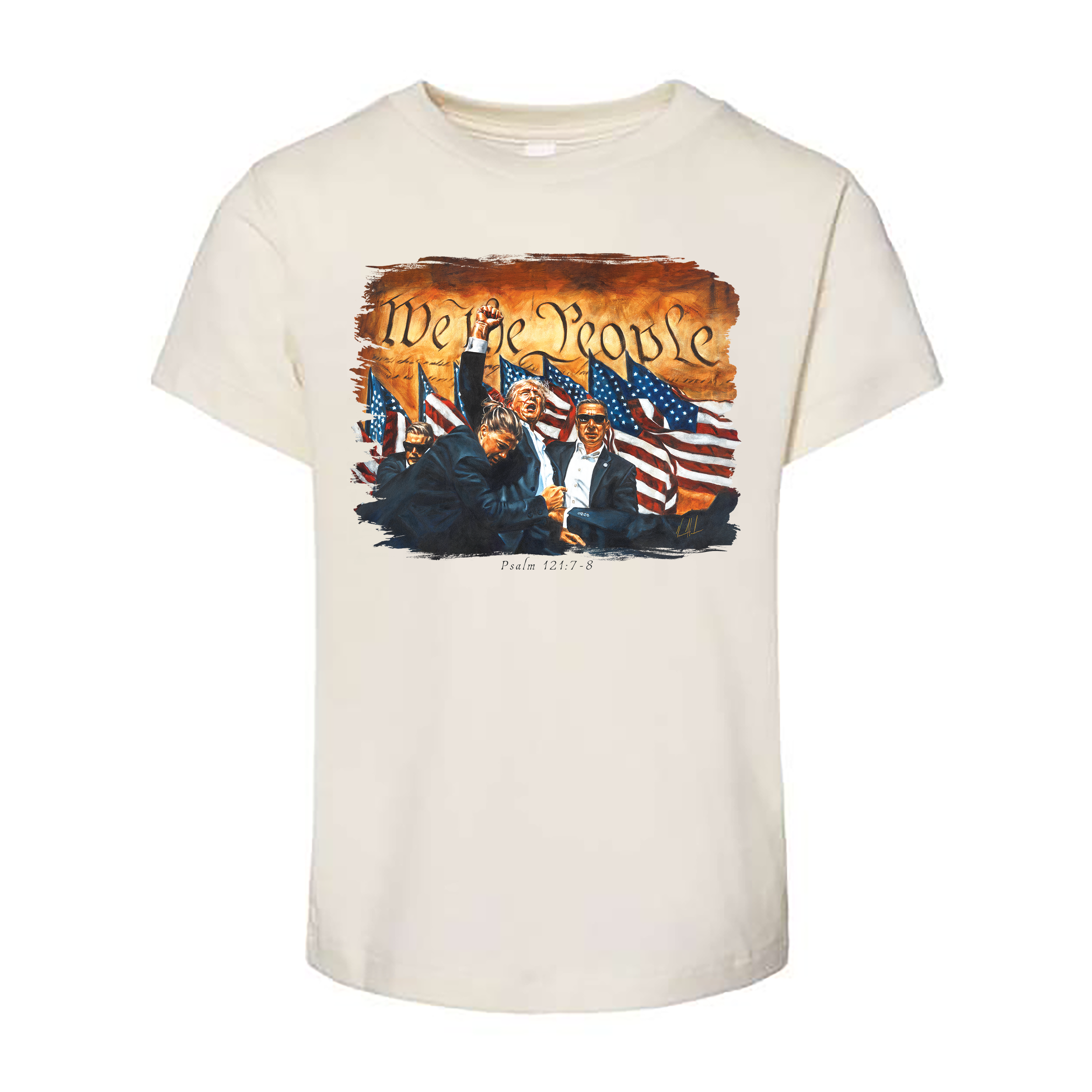 Kids T (Organic Cotton) - Fight For America Organic Cotton Vanessa Horabuena Toddler Natural 2T
