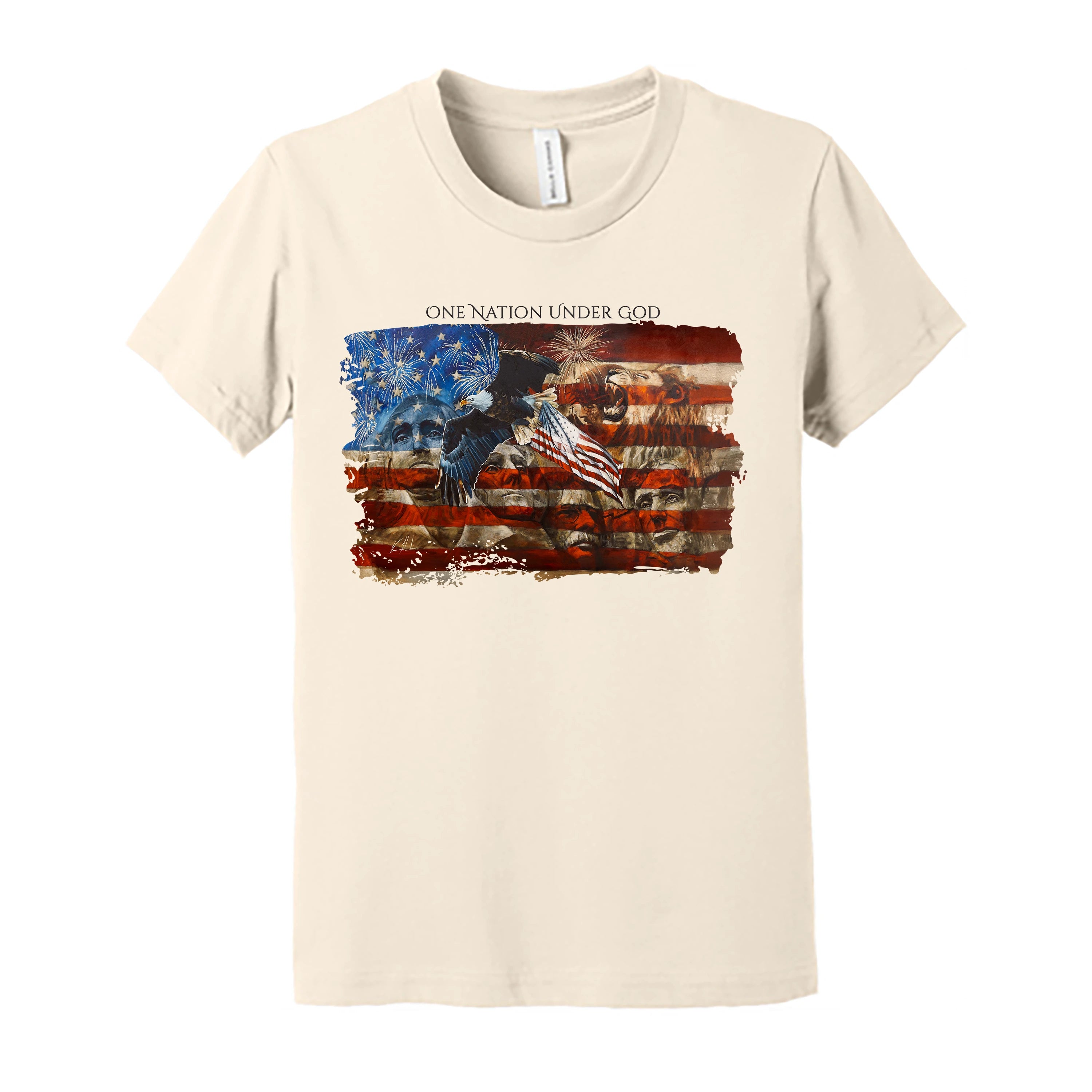 Kids T - An American Tribute - (Organic Cotton) - (4th of July) Organic Cotton Vanessa Horabuena Kids Natural Small