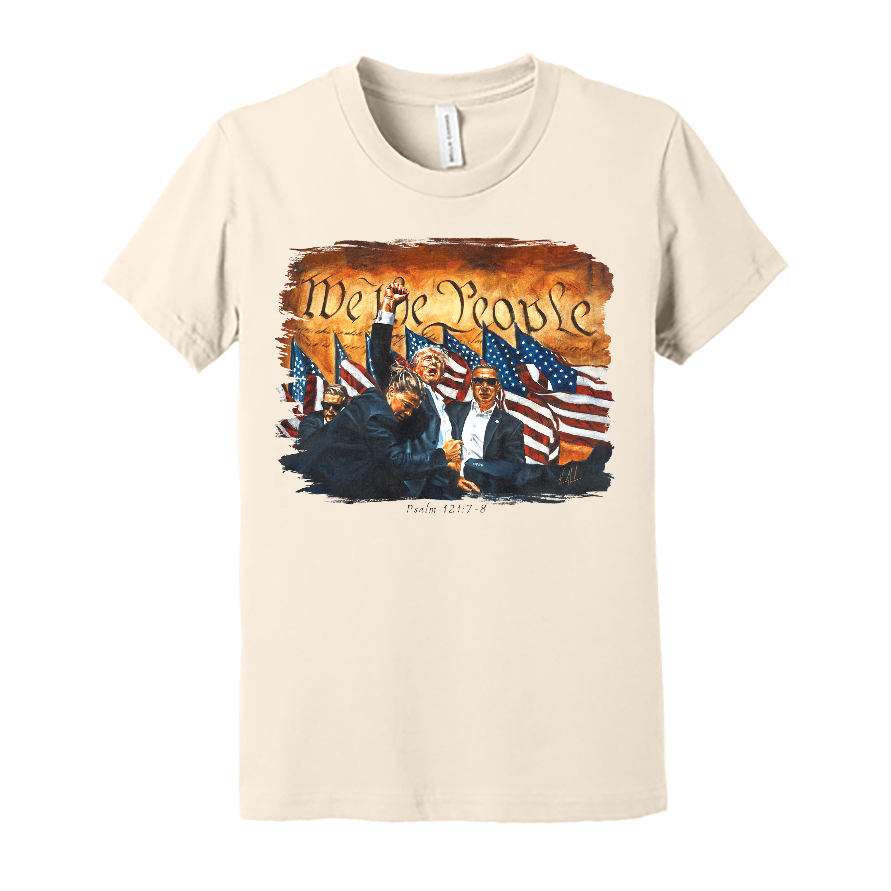 Kids T (Organic Cotton) - Fight For America Organic Cotton Vanessa Horabuena Youth Natural Small