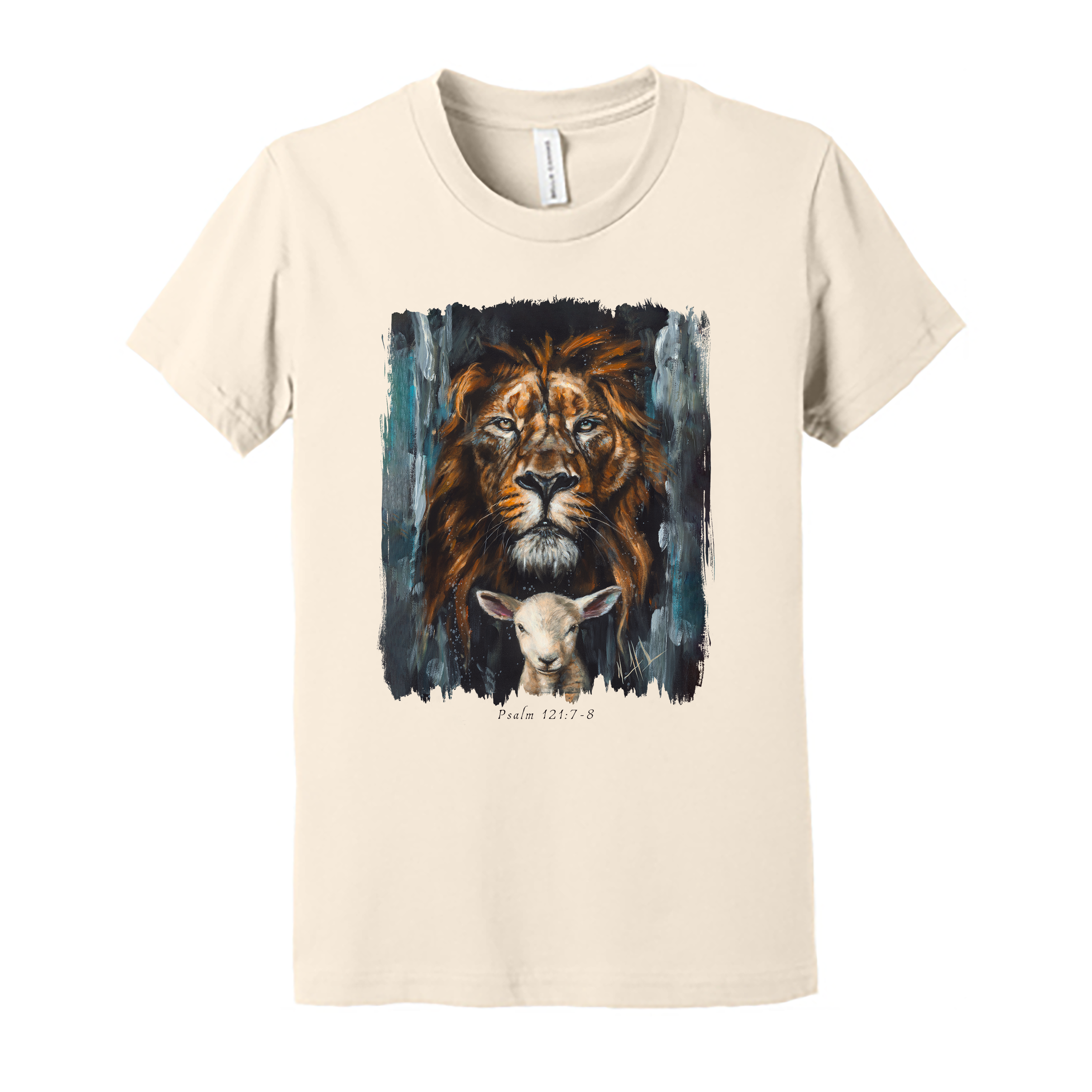 Kids T (Organic Cotton) - The Lion and Lamb Passover Organic Cotton Vanessa Horabuena Youth Natural Small