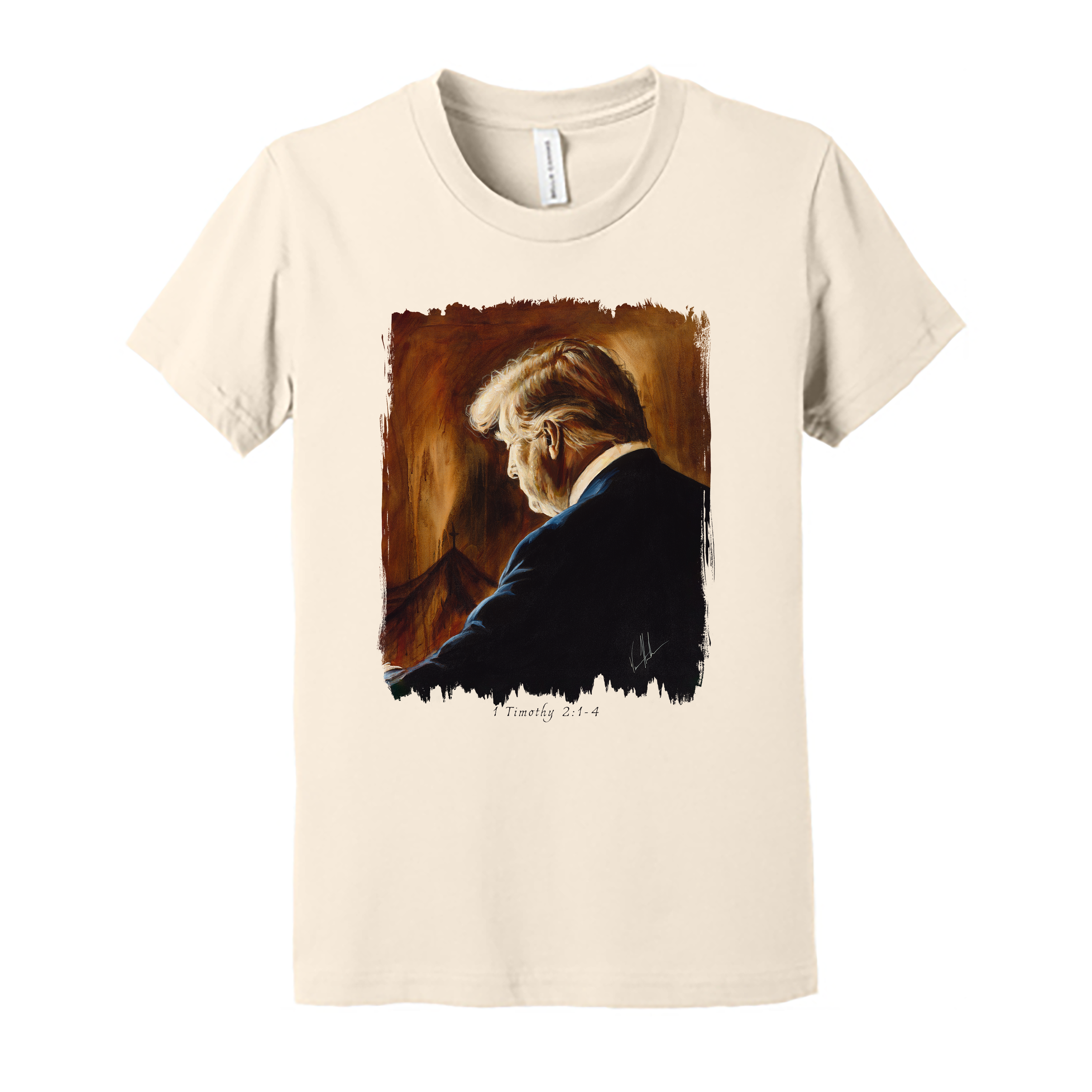 Kids T (Organic Cotton) - Prayers for Our President (For Such a Time as This) Organic Cotton Vanessa Horabuena Youth Natural Small