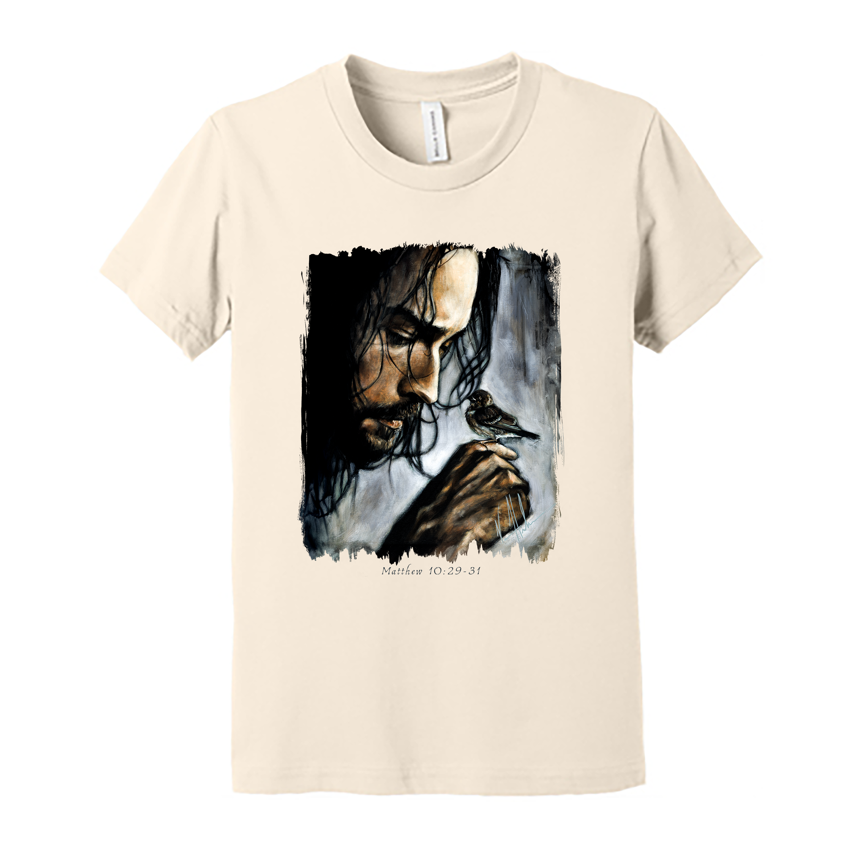 Kids T (Organic Cotton) - Watcher of the Sparrow Organic Cotton Vanessa Horabuena Youth Natural Small