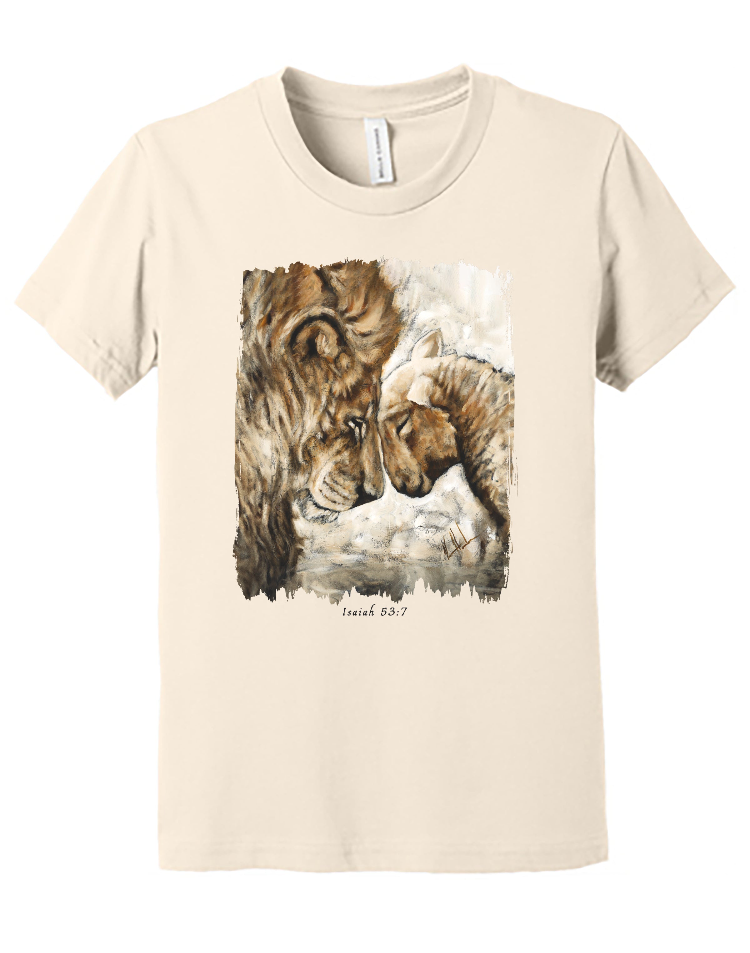 Compassion of a King (White) - Kids T (Organic Cotton) Vanessa Horabuena Kids Natural Small