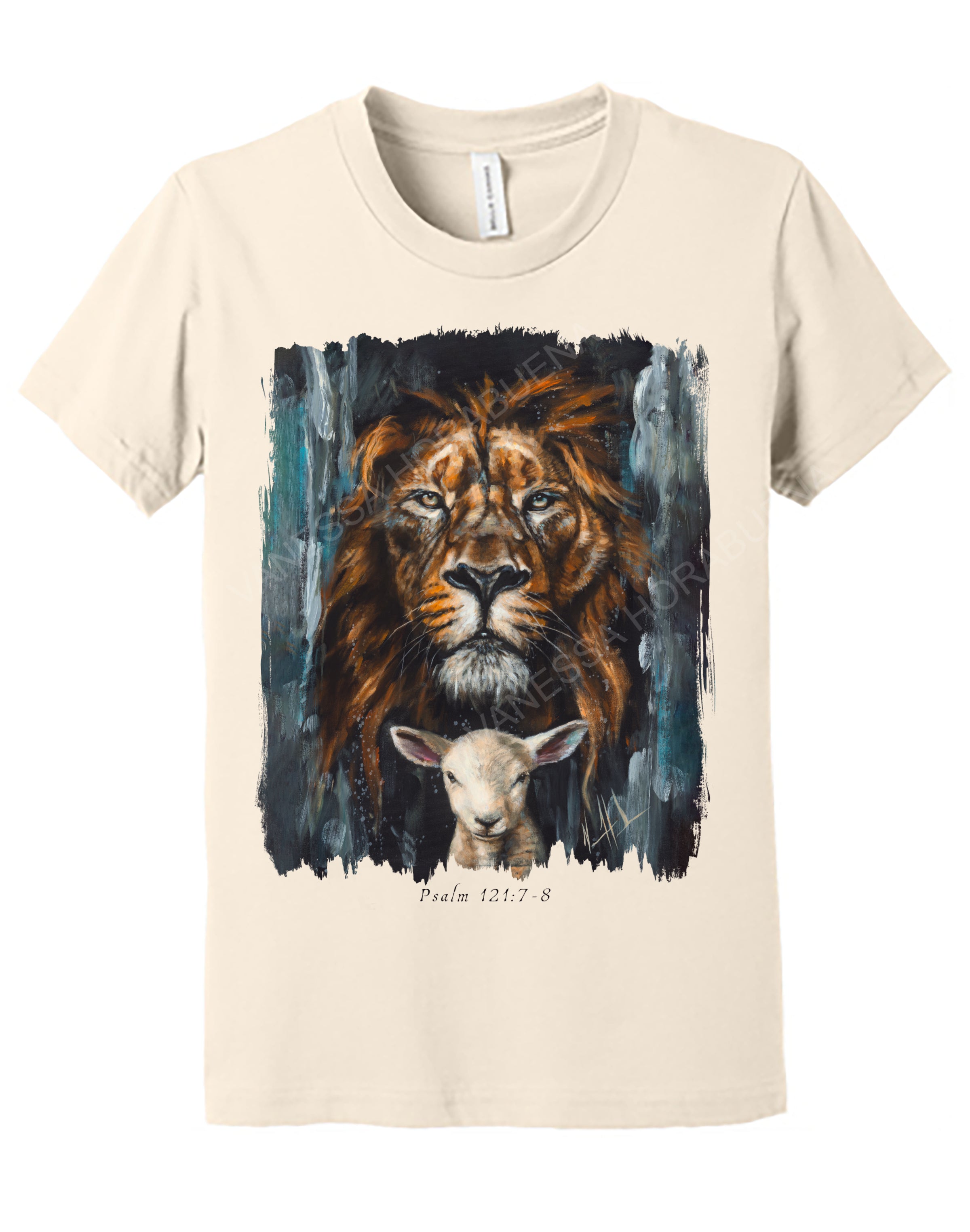 The Lion and Lamb Passover - Kids T (Organic Cotton) Vanessa Horabuena Kids Natural Small