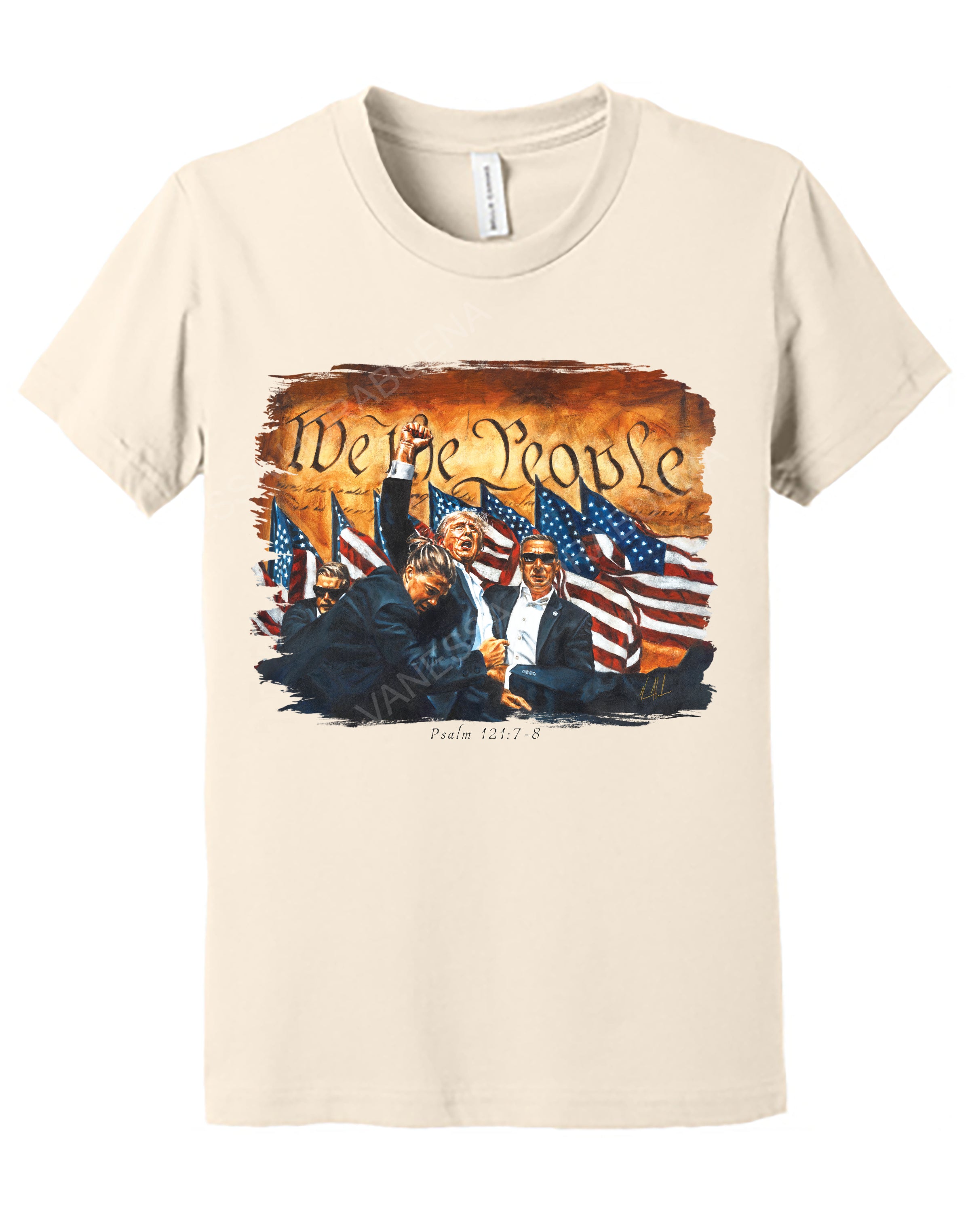 Fight For America - Kids T (Organic Cotton) Vanessa Horabuena Kids Natural Small