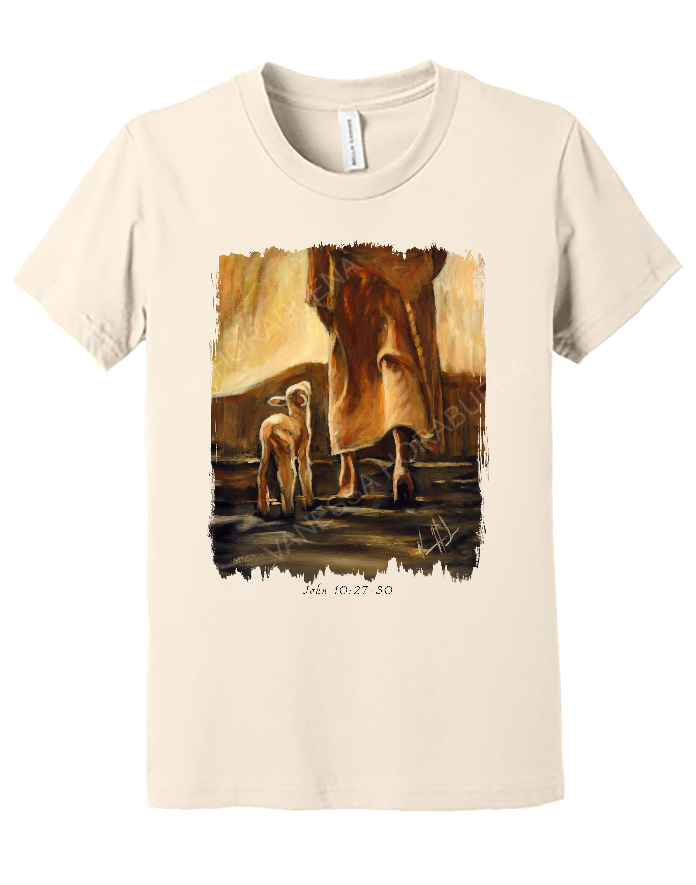 My Sheep Listen to My Voice - Fall Edition - Kids T (Organic Cotton) Organic Cotton Vanessa Horabuena Youth Natural Small