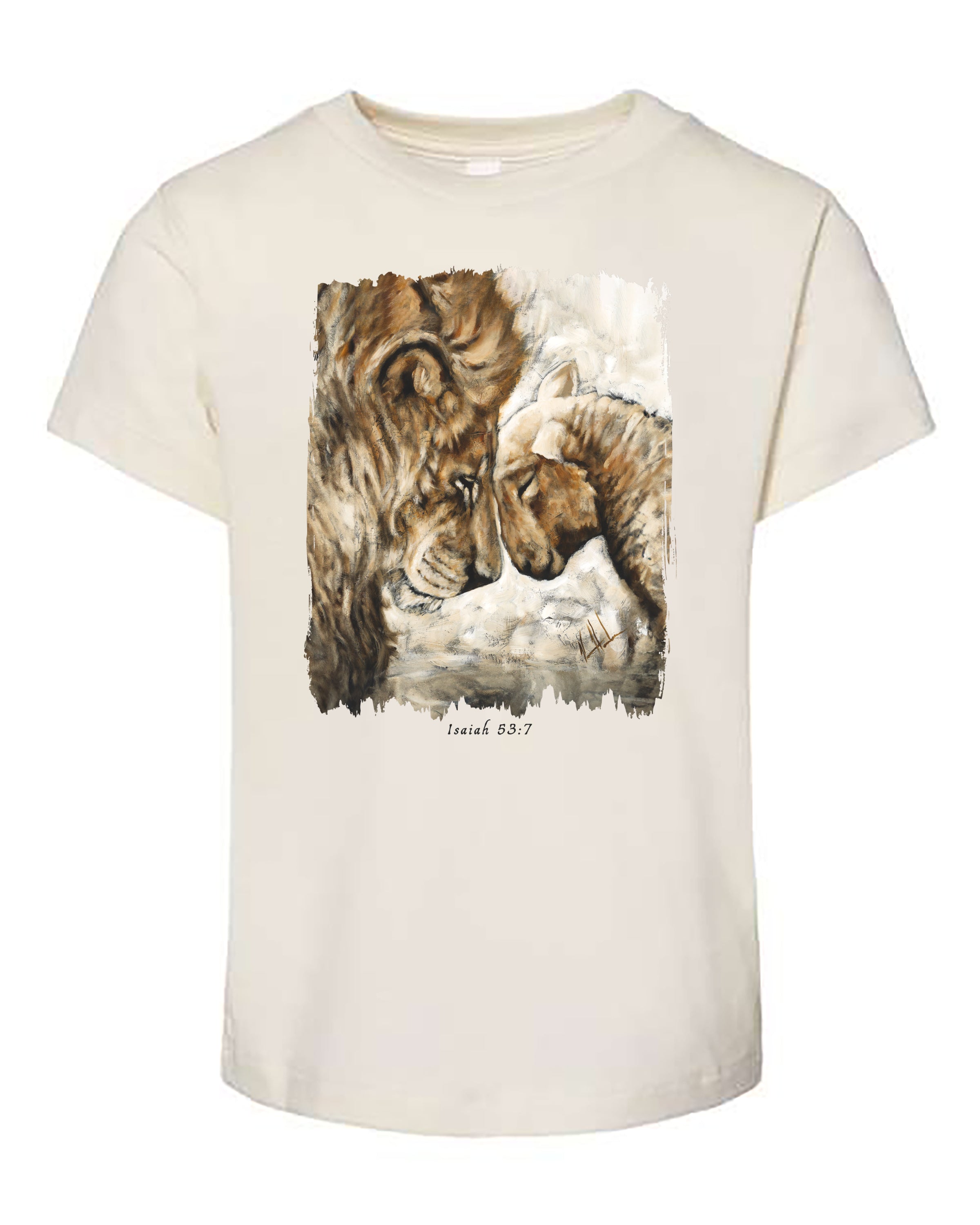 Compassion of a King (White) - Kids T (Organic Cotton) Vanessa Horabuena Kids Natural 2T
