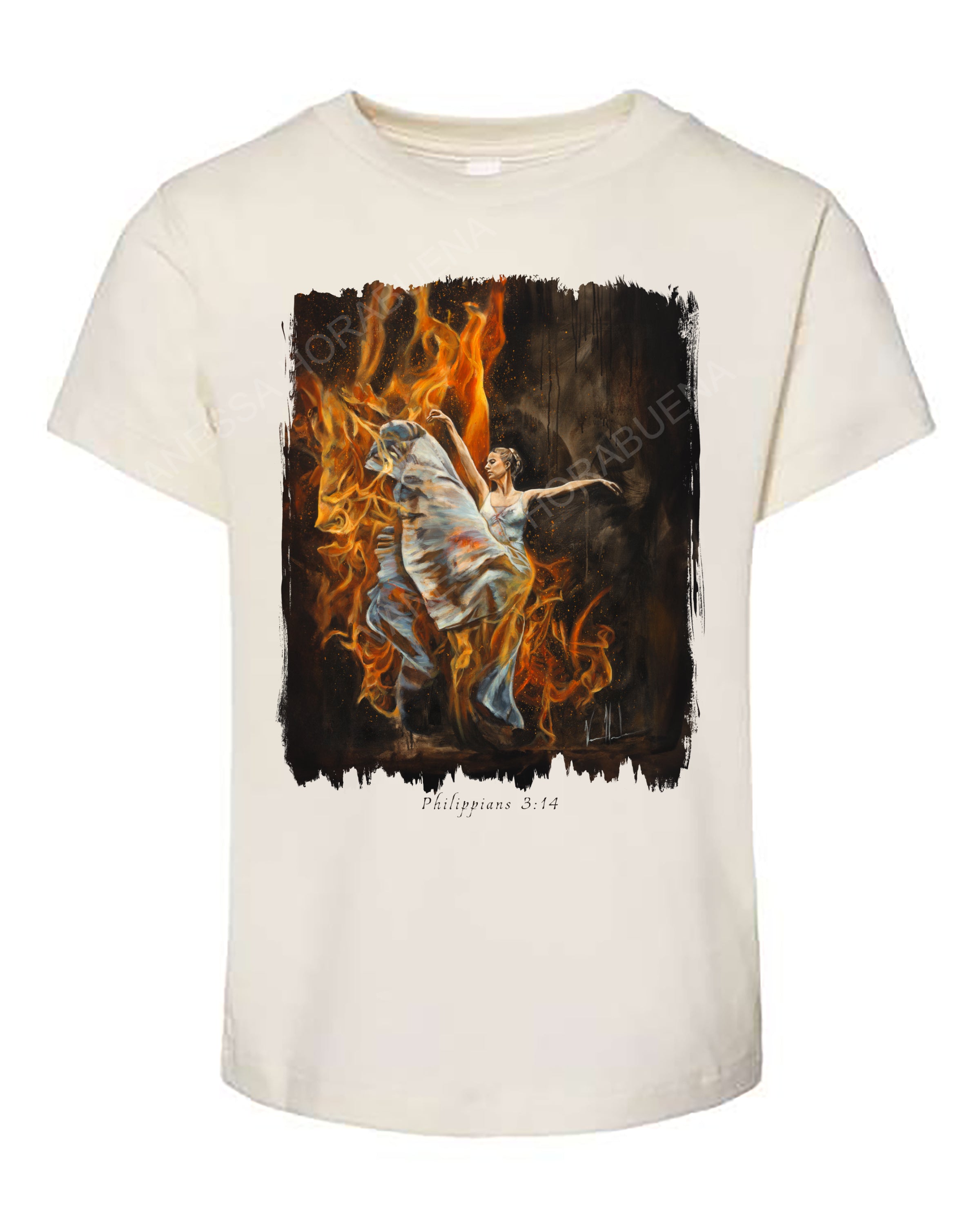 A Burning Flame Within - Kids T (Organic Cotton) Vanessa Horabuena Kids Natural 2T
