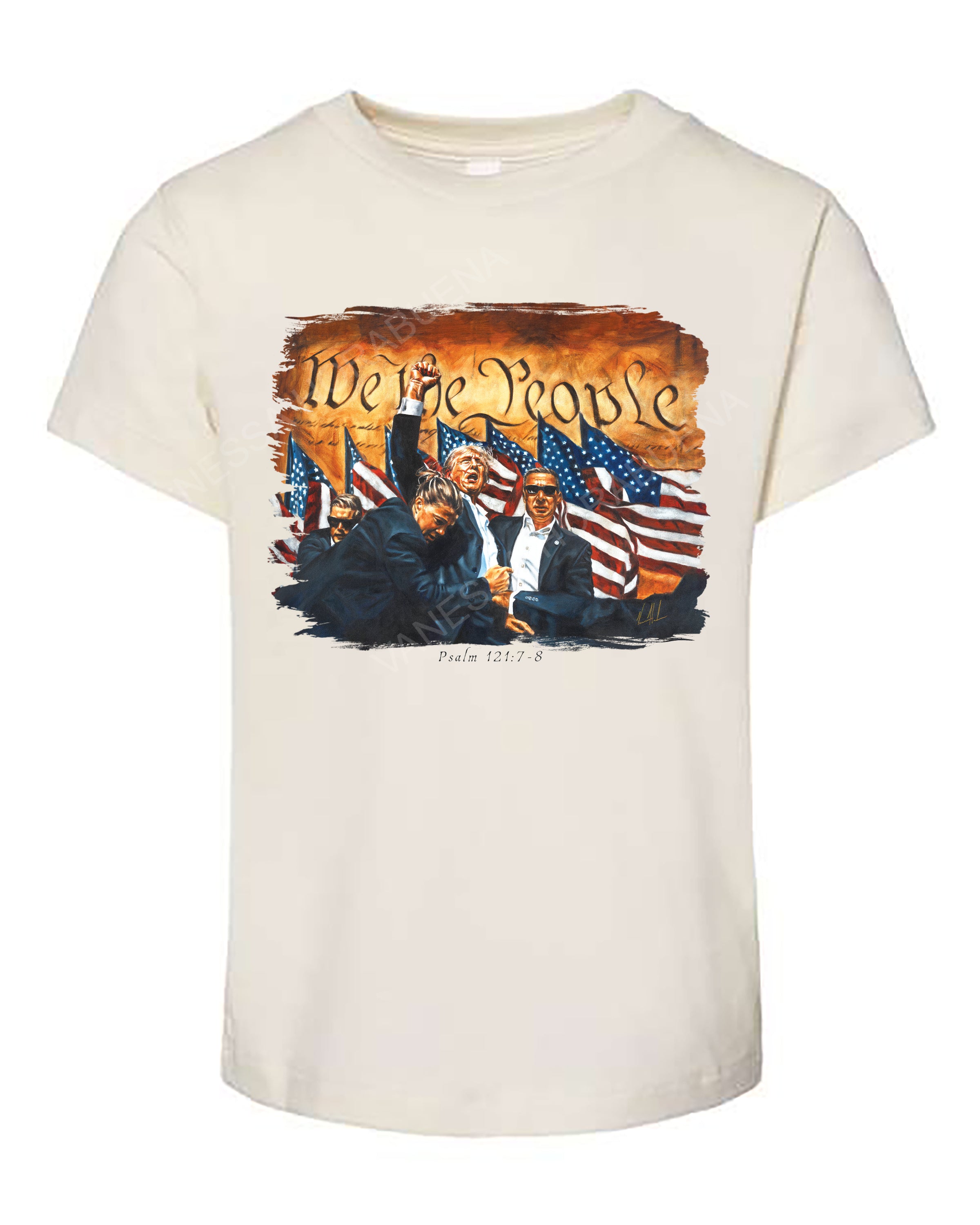 Fight For America - Kids T (Organic Cotton) Vanessa Horabuena Kids Natural 2T