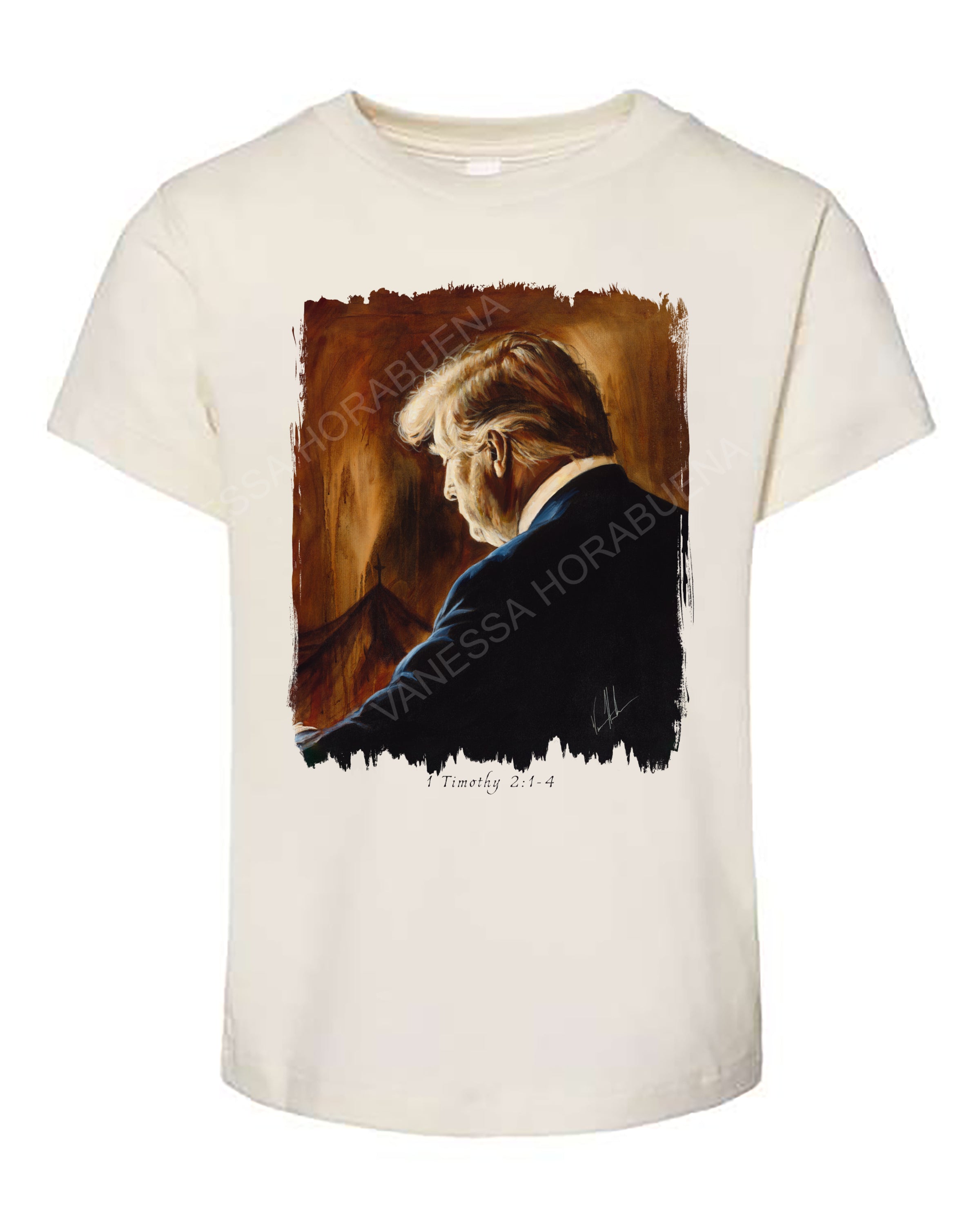 Prayers for Our President (For Such a Time as This) - Kids T (Organic Cotton) Vanessa Horabuena Kids Natural 2T