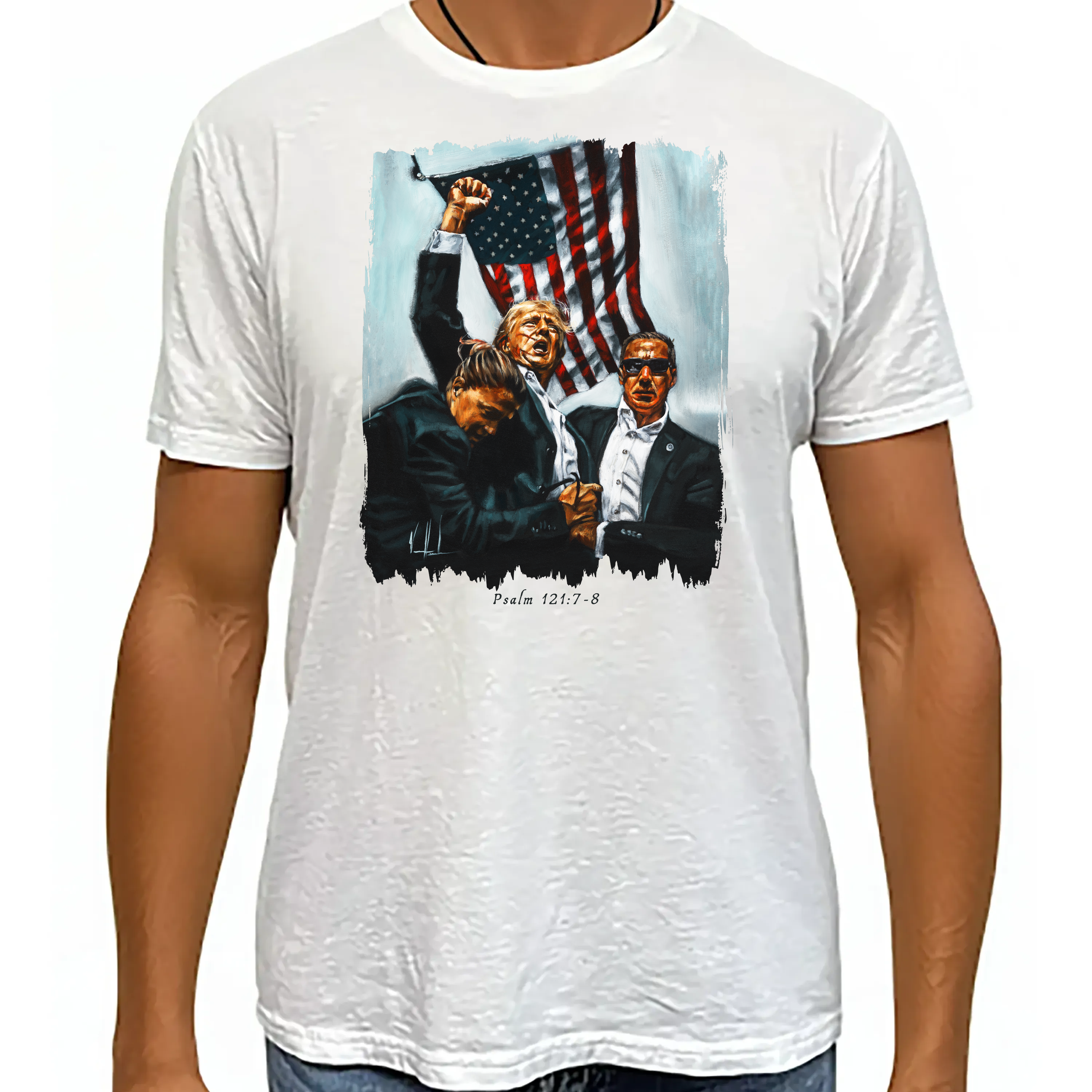 Never Surrender - Unisex T (Premium Organic Fabric) Vanessa Horabuena Bamboo White Small