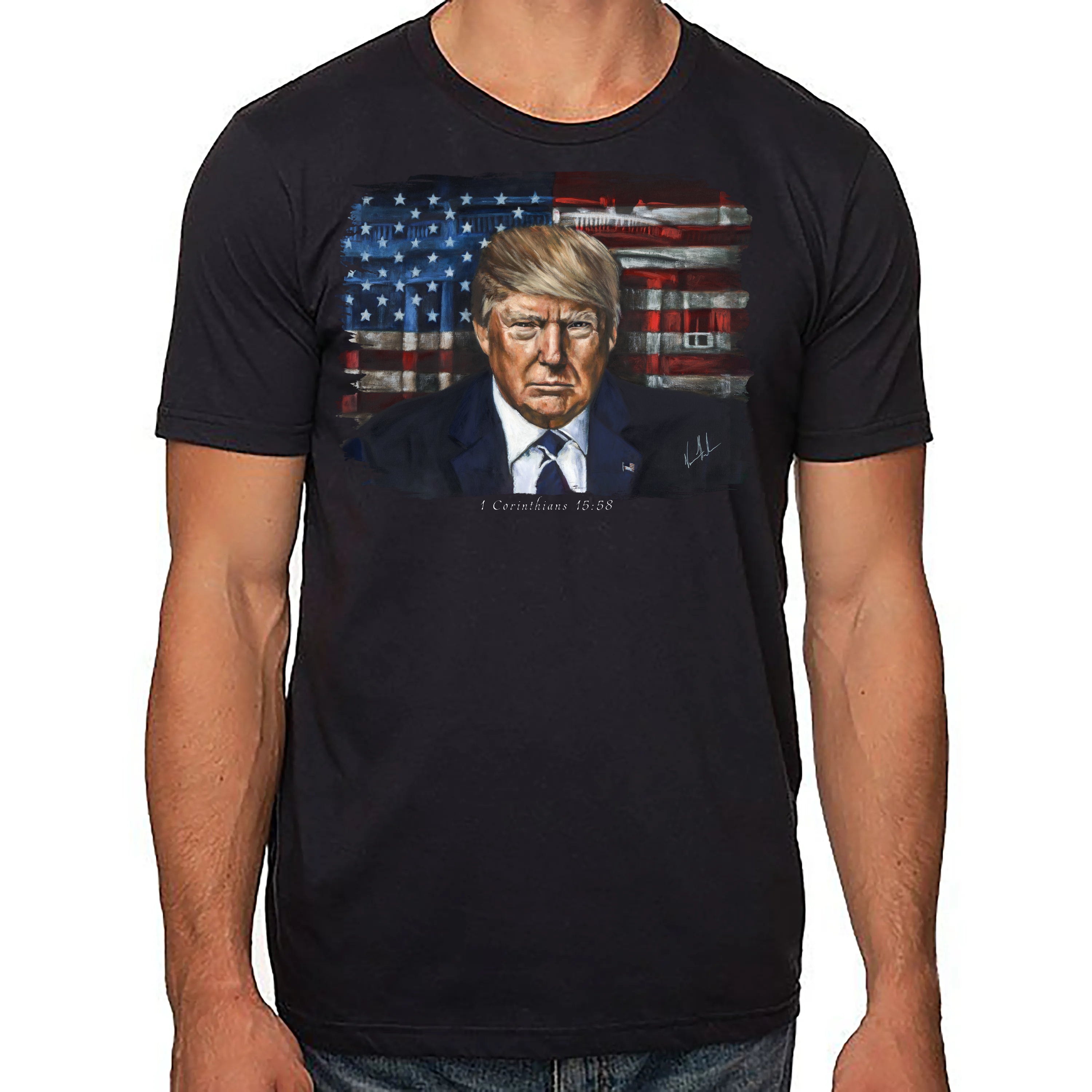 Commander In Chief - Unisex T (Premium Organic Fabric) Vanessa Horabuena Cotton Black Small