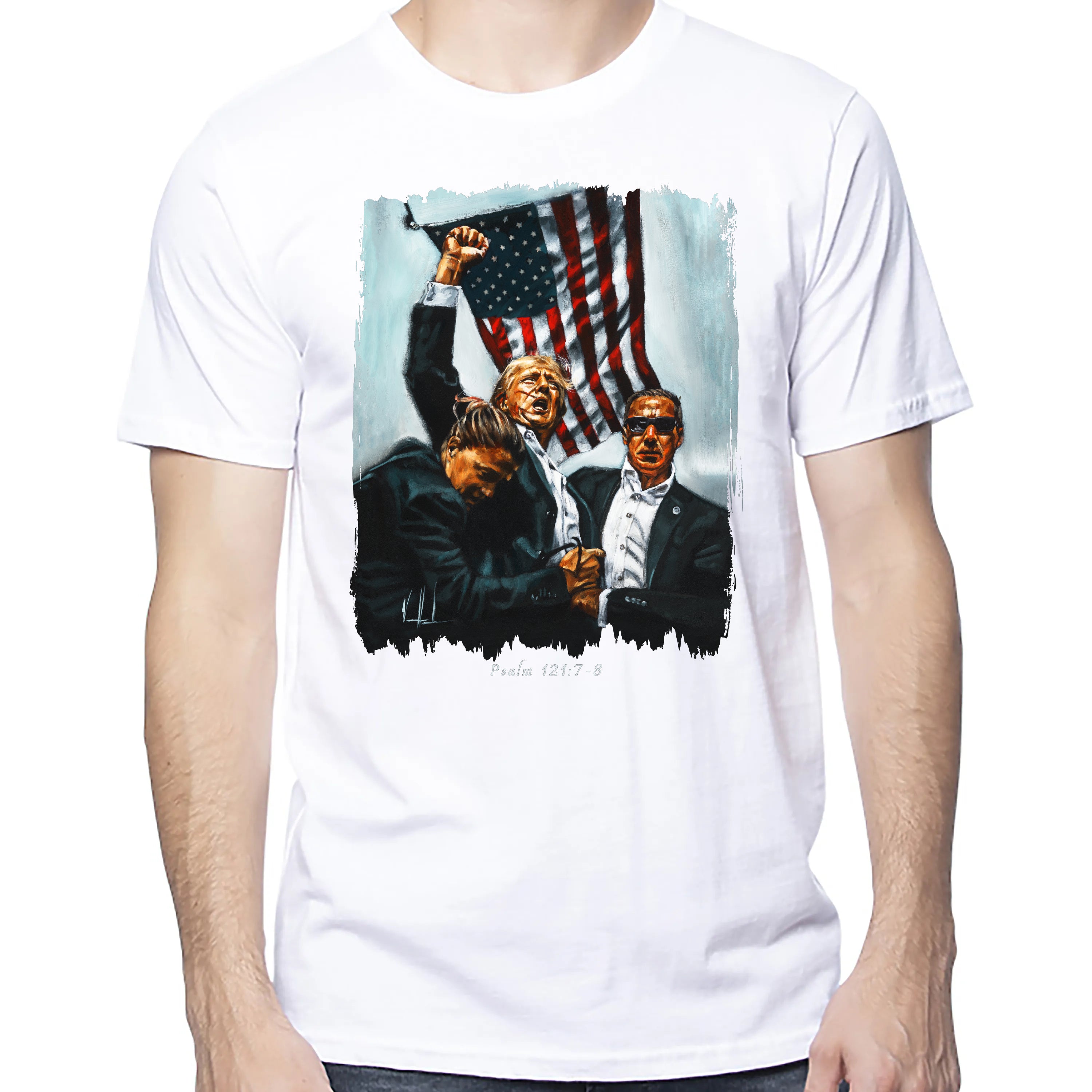 Never Surrender - Unisex T (Premium Organic Fabric) Vanessa Horabuena Cotton White Small
