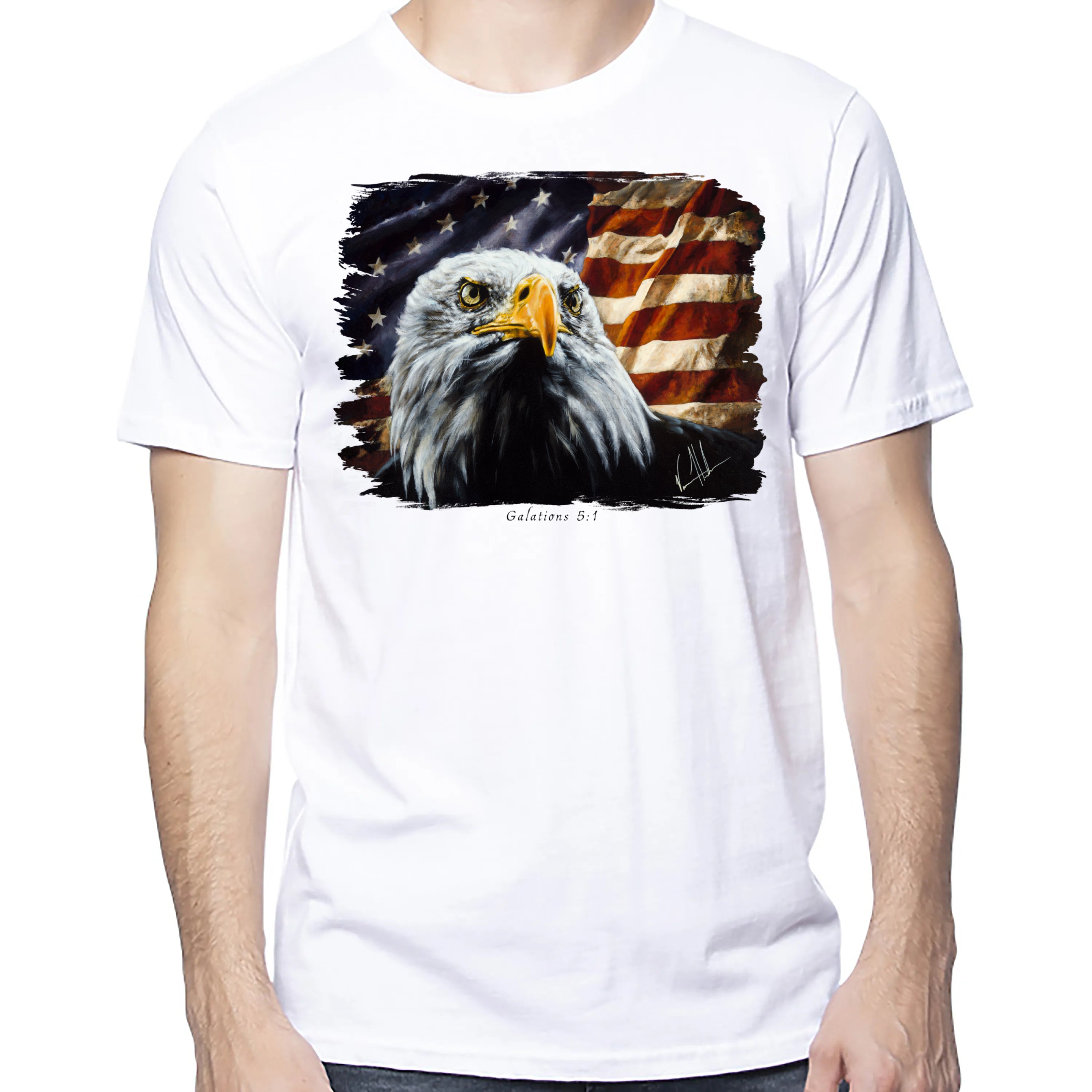 The Fight For Freedom - Unisex T (Premium Organic Fabric) Vanessa Horabuena Cotton White Small