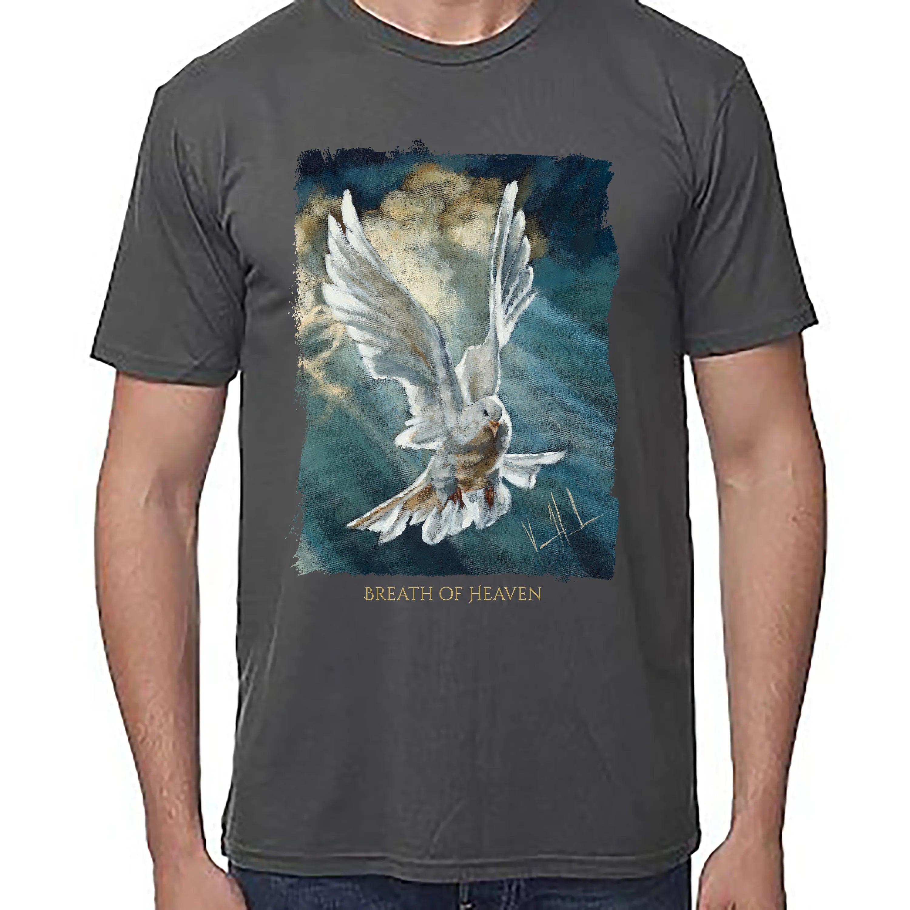 Unisex T (Organic Bamboo) - Breath of Heaven Organic Bamboo Vanessa Horabuena Pewter XS