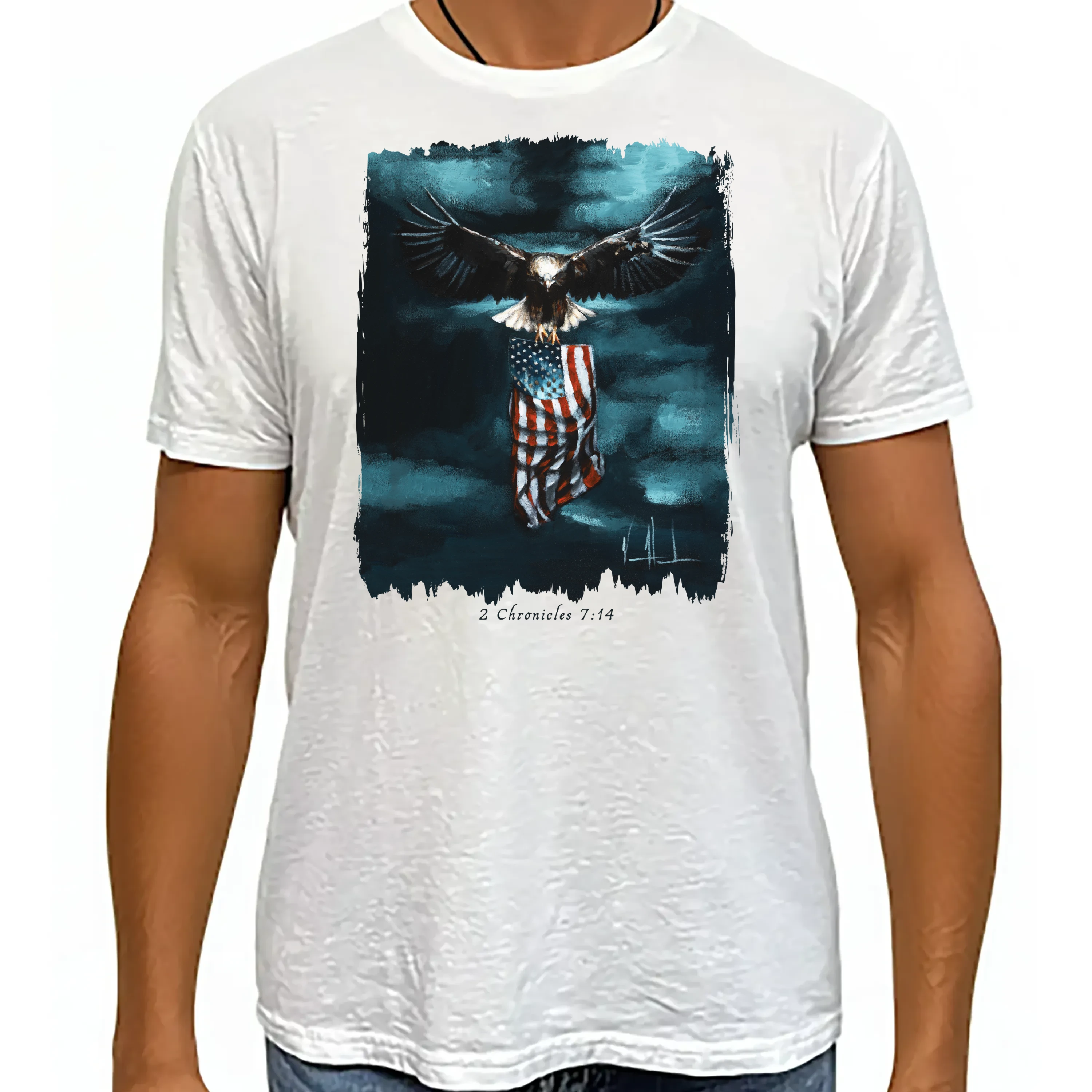 Revive Our Nation - Unisex T (Premium Organic Fabric) Vanessa Horabuena Bamboo White Small