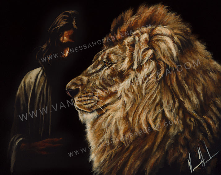 CM# 16 - Solemn Plan of a King - 36"x48" Canvas Print Vanessa Horabuena