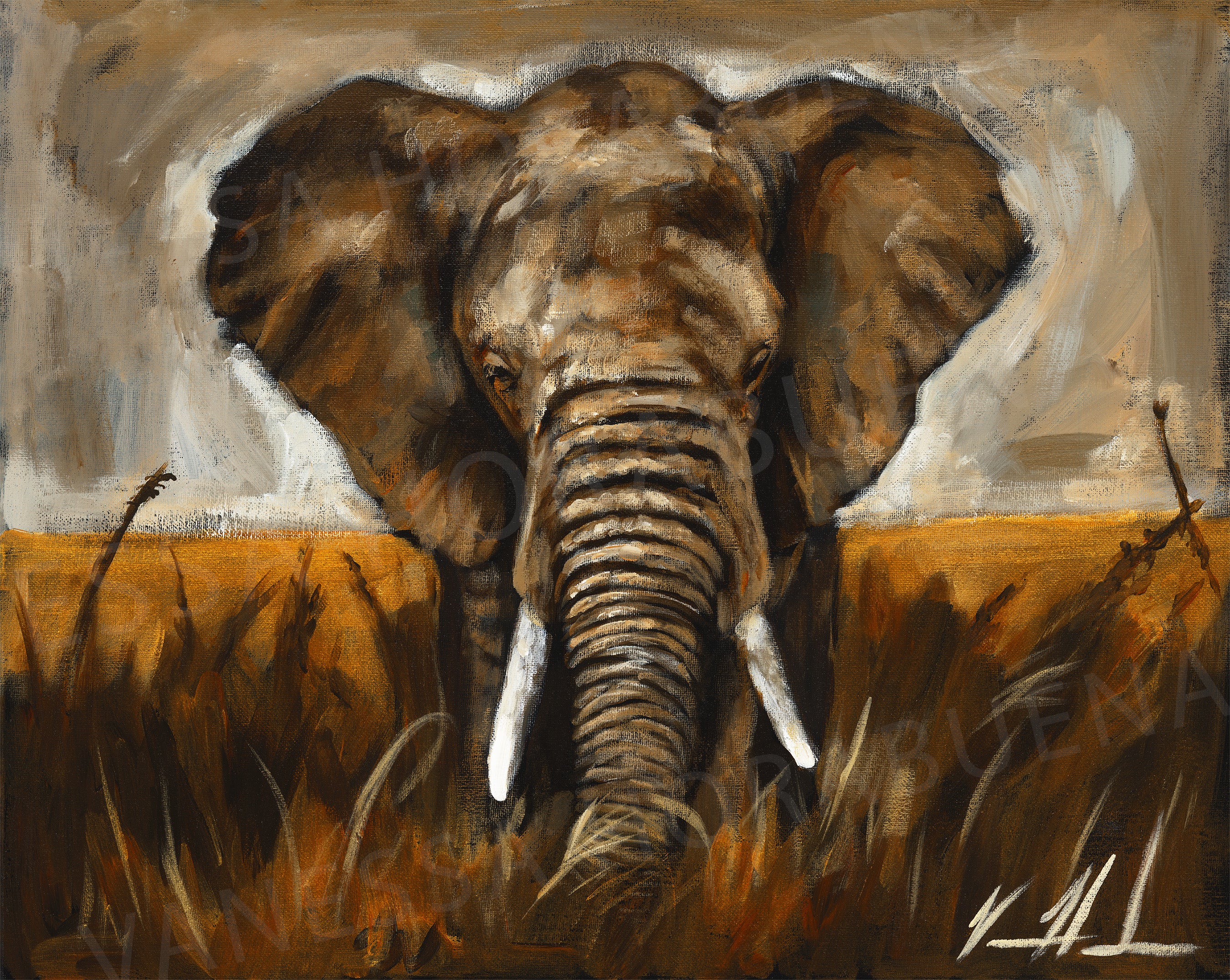 Stand Your Ground (Hand Embellishment Canvas Print) Vanessa Horabuena