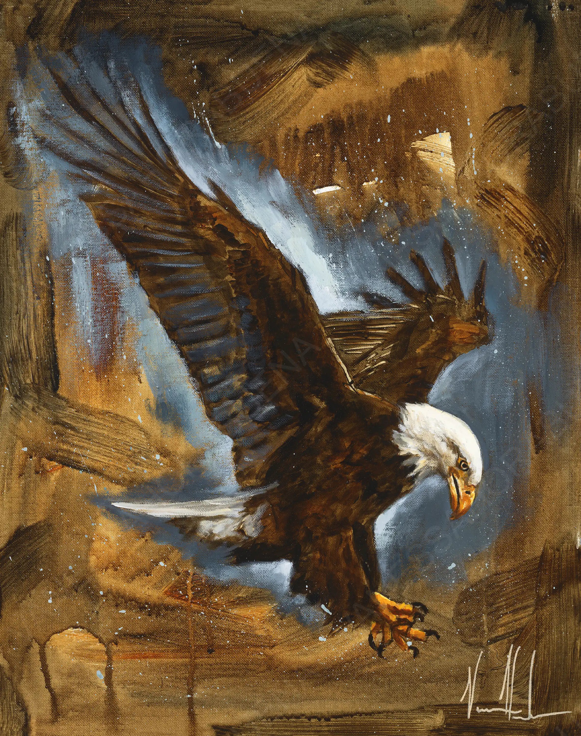 Take to Flight Patriotic Art Print Vanessa Horabuena