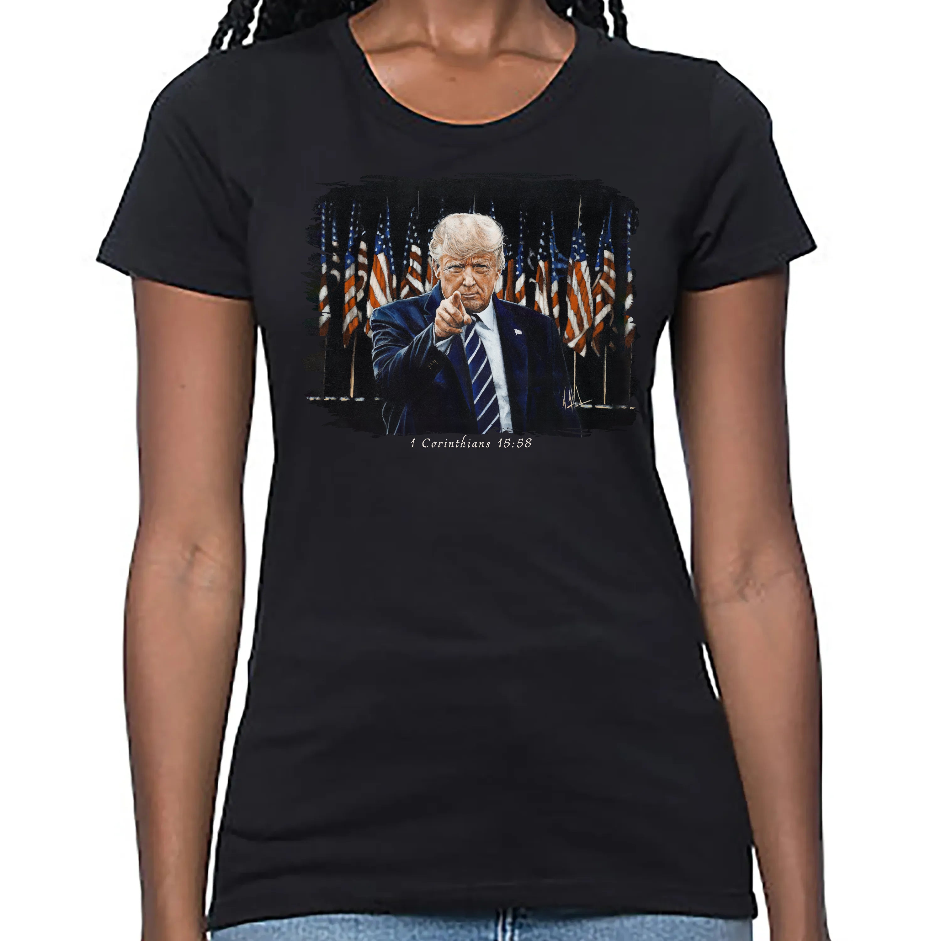 Women's T (Organic Bamboo) - The Call to Greatness Organic Bamboo Vanessa Horabuena Short Sleeve Eclipse (Black) XS