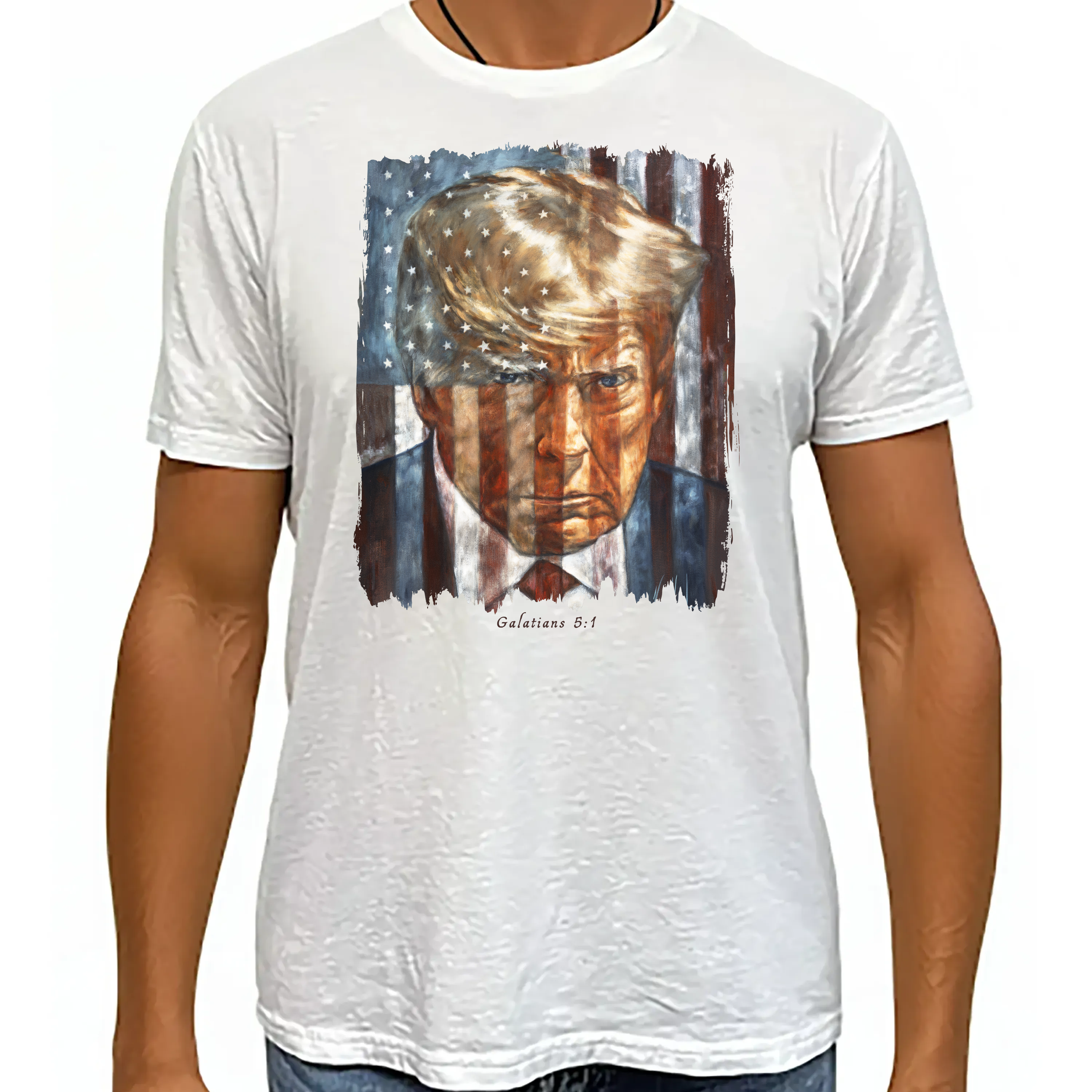 The Cost Of Freedom - Unisex T (Premium Organic Fabric) Vanessa Horabuena Bamboo White Small