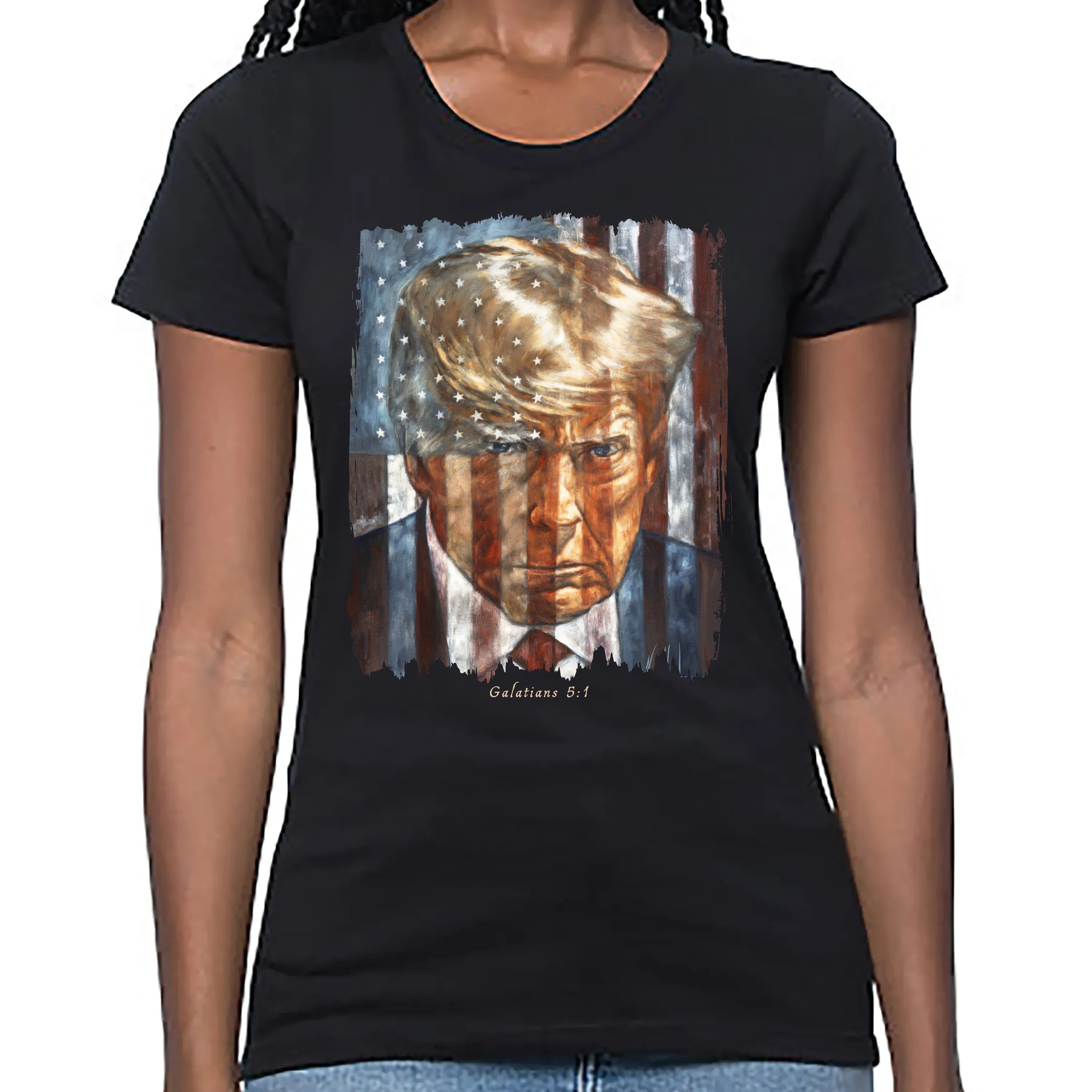 Women's T (Organic Bamboo) - The Cost of Freedom Organic Bamboo Vanessa Horabuena Short Sleeve Eclipse (Black) XS