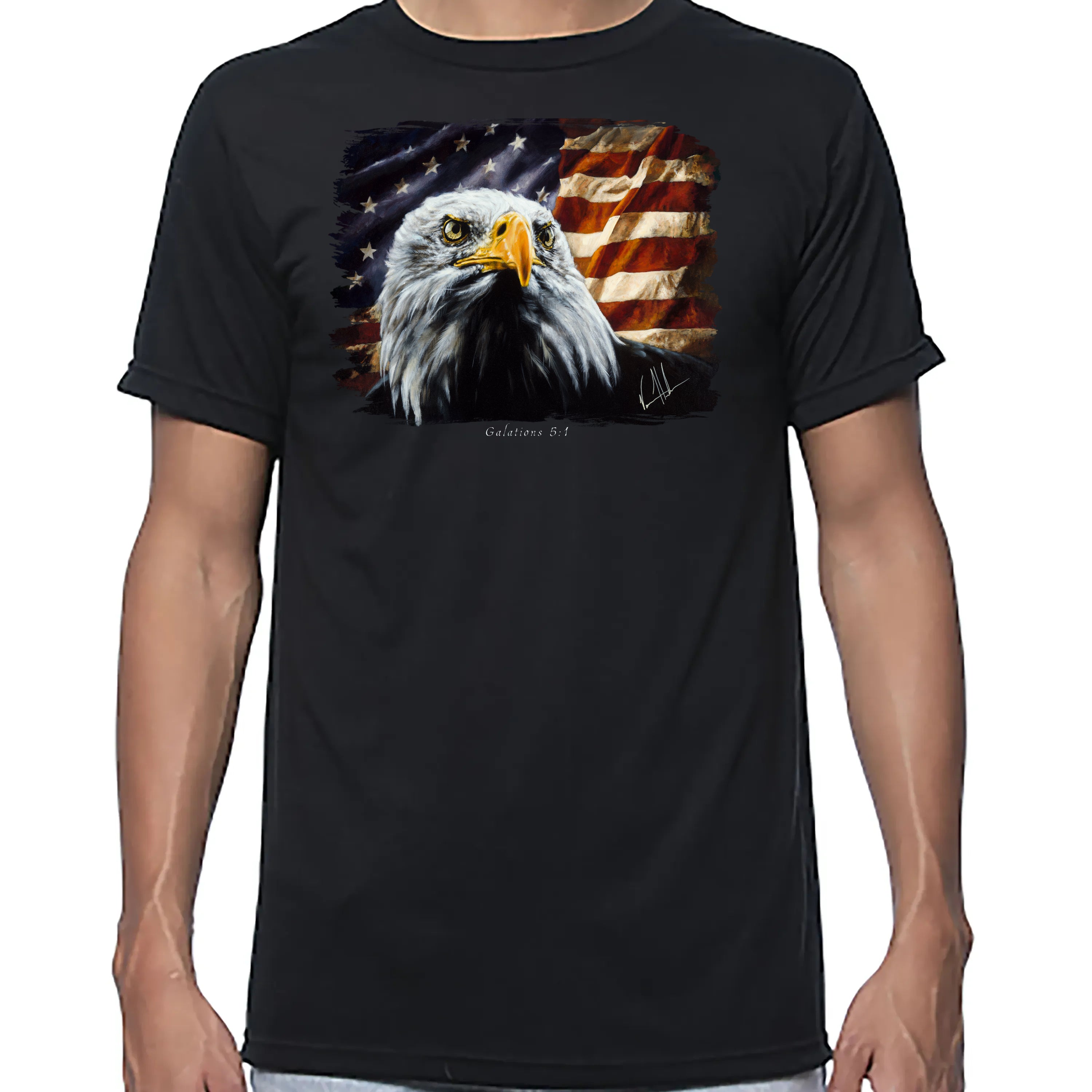 The Fight For Freedom - Unisex T (Premium Organic Fabric) Vanessa Horabuena Bamboo Black Small