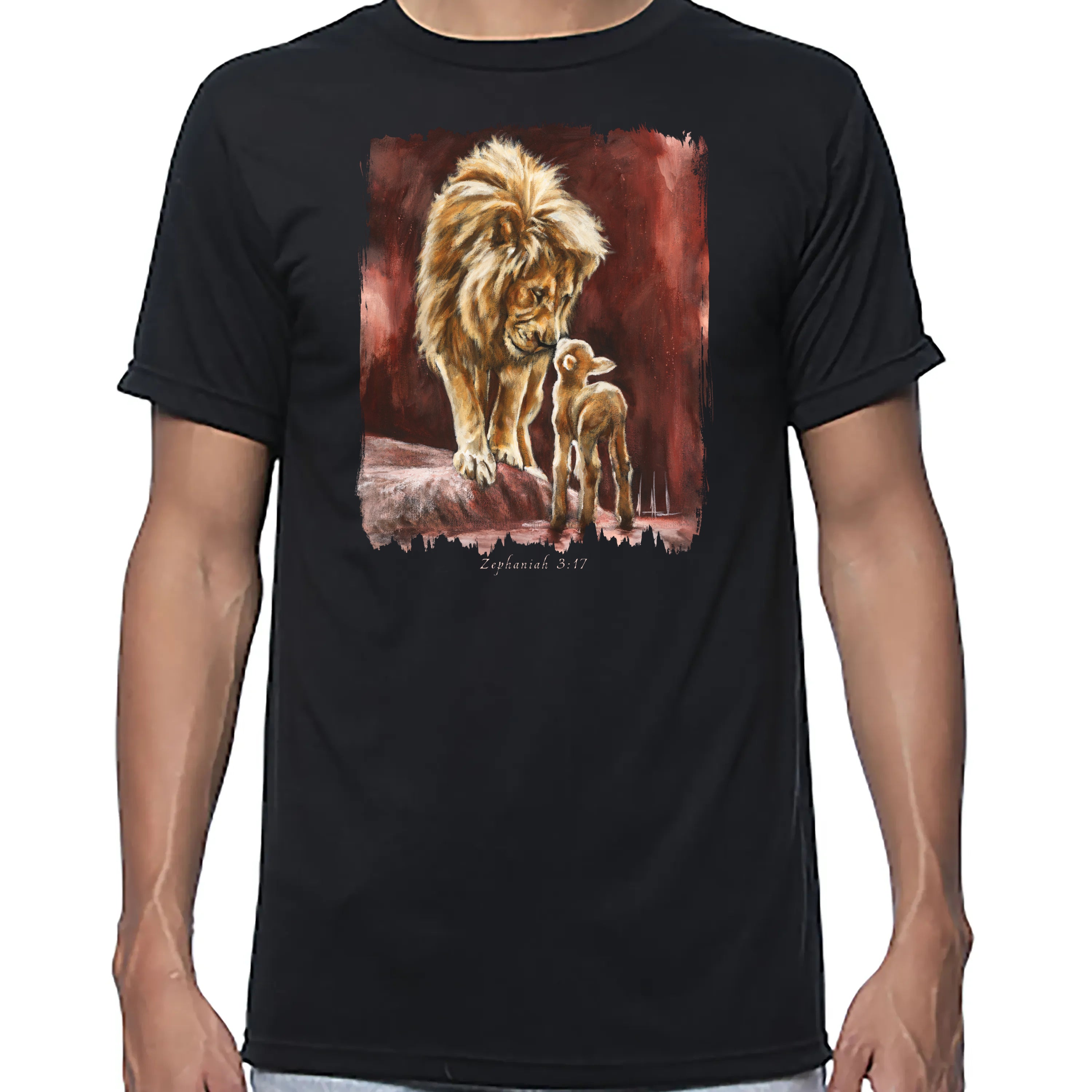 The Heart Of God - Unisex T (Premium Organic Fabric) Vanessa Horabuena Bamboo Black Small