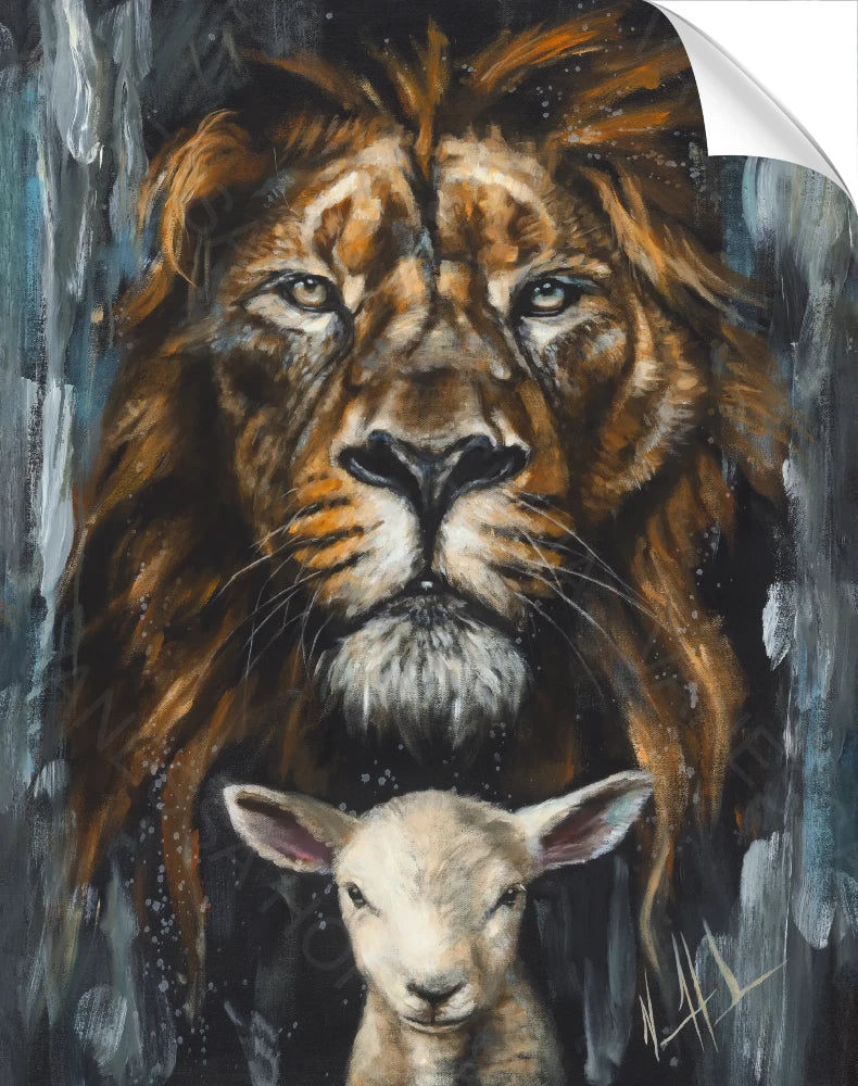 Lion and The Lamb Passover - Sticker Sticker Vanessa Horabuena
