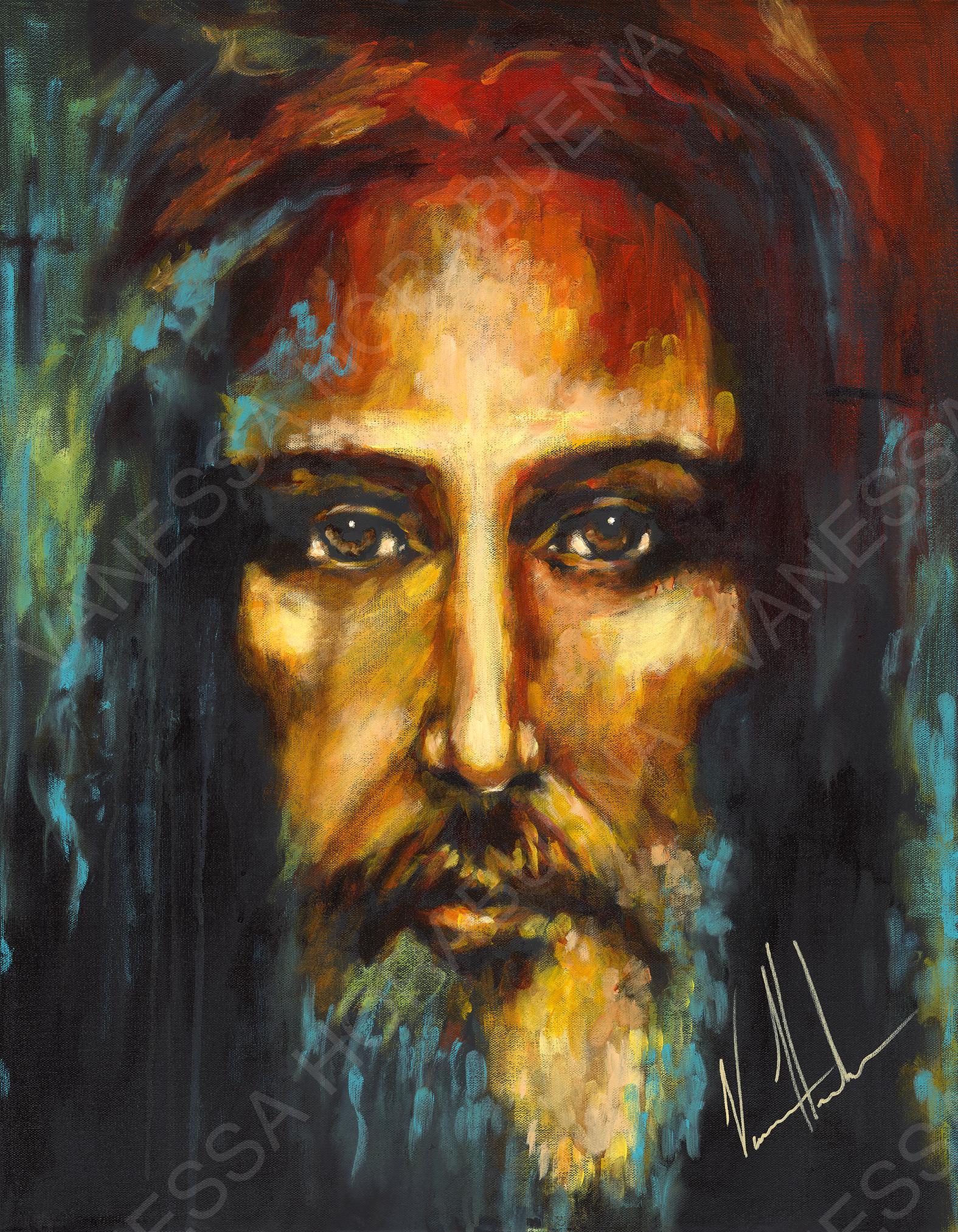 CM# 62 - The Shroud of Turin  - 36"x48" Canvas Print