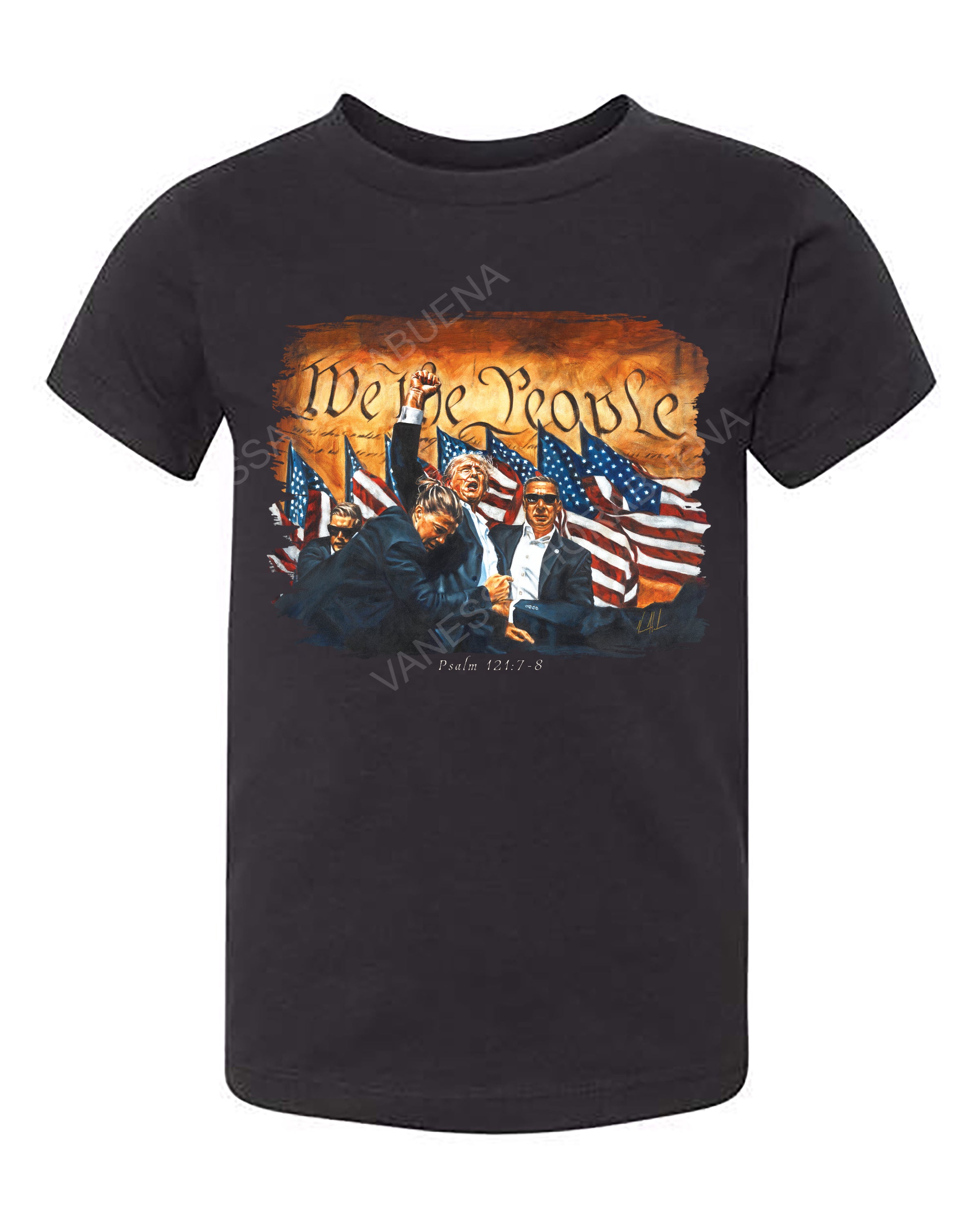 Fight For America - Kids T (Organic Cotton) Vanessa Horabuena Kids Black 2T