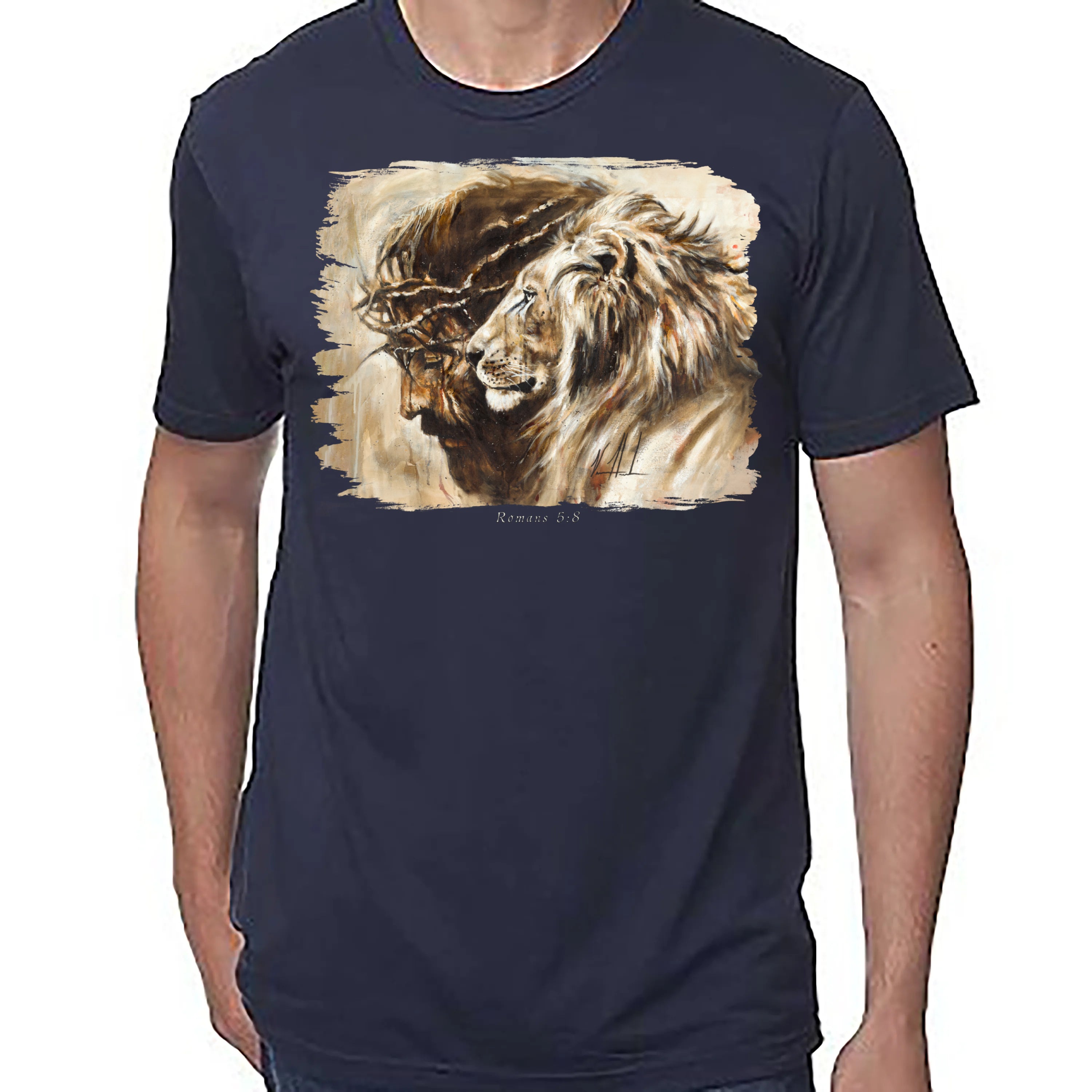 Heaven's Grace - Unisex T (Premium Organic Fabric) Vanessa Horabuena Bamboo Midnight Blue Small