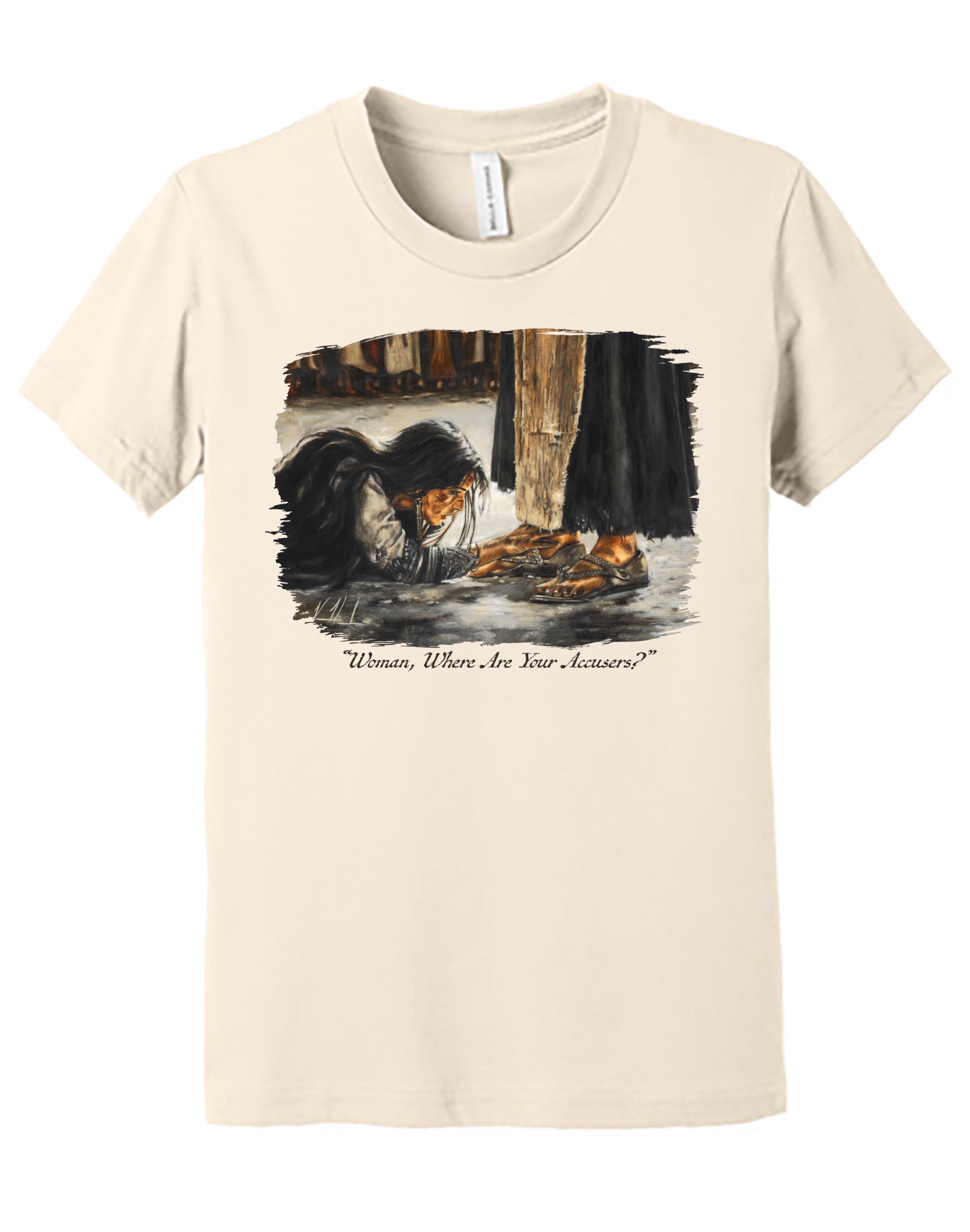 "Woman, Where Are Your Accusers?" - Kids T (Organic Cotton) Vanessa Horabuena Kids Natural Small