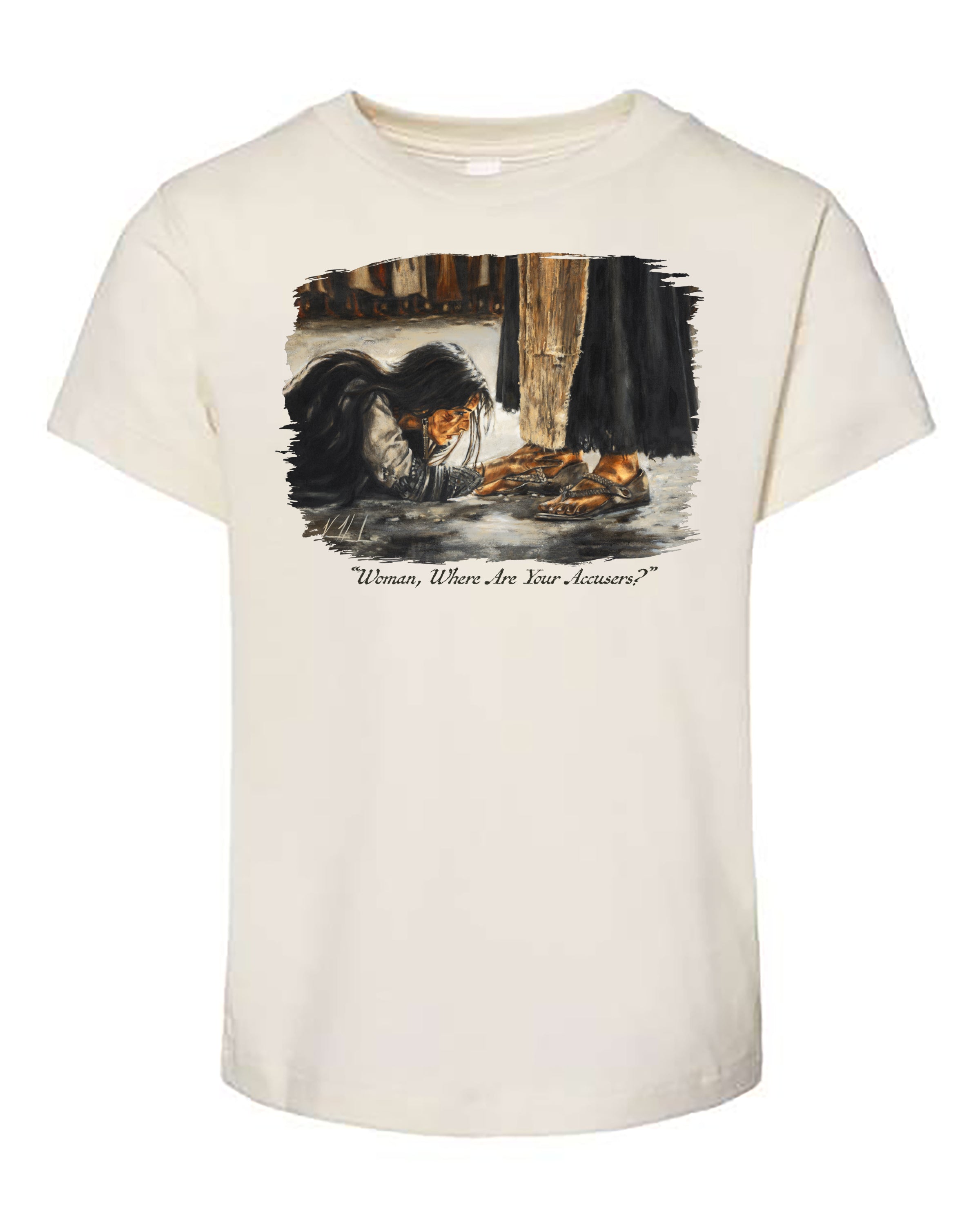"Woman, Where Are Your Accusers?" - Kids T (Organic Cotton) Vanessa Horabuena Kids Natural 2T