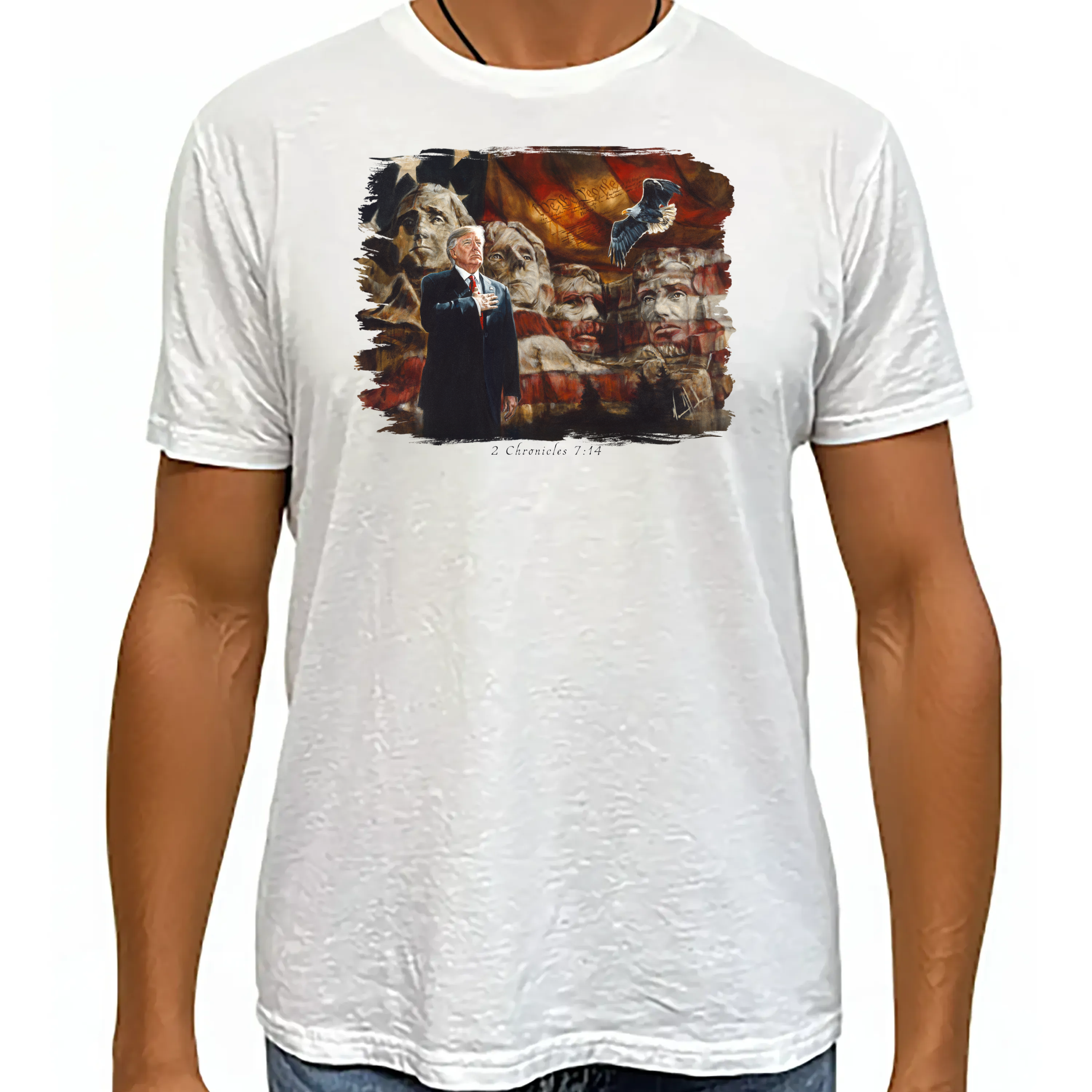 We The People - Unisex T (Premium Organic Fabric) Vanessa Horabuena Bamboo White Small