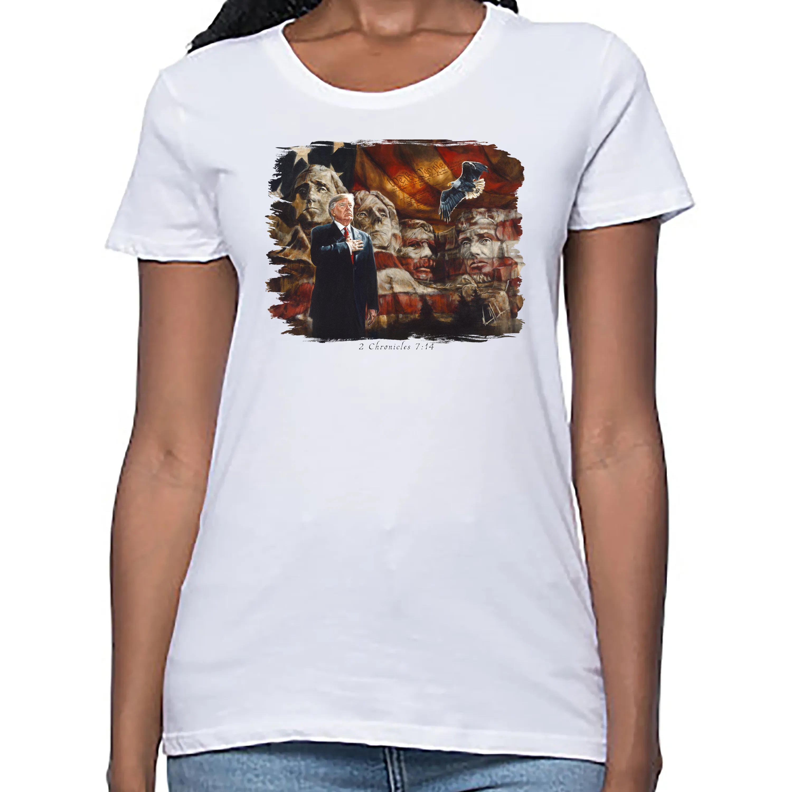 Women's T (Organic Bamboo) - We the People Organic Bamboo Vanessa Horabuena Short Sleeve Frost (White) XS