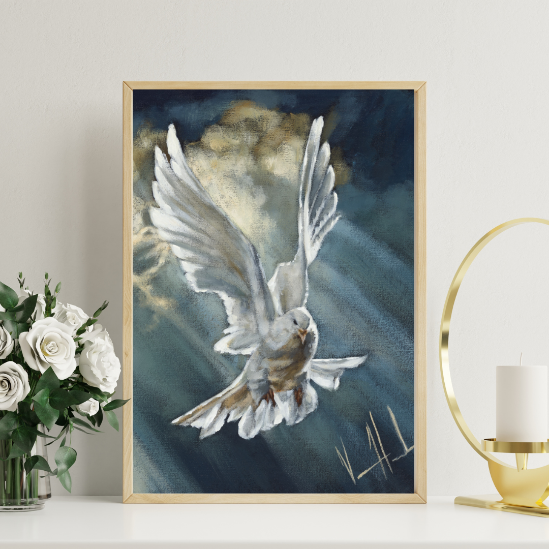 Breath of Heaven (Hand Embellished Canvas Print) Vanessa Horabuena