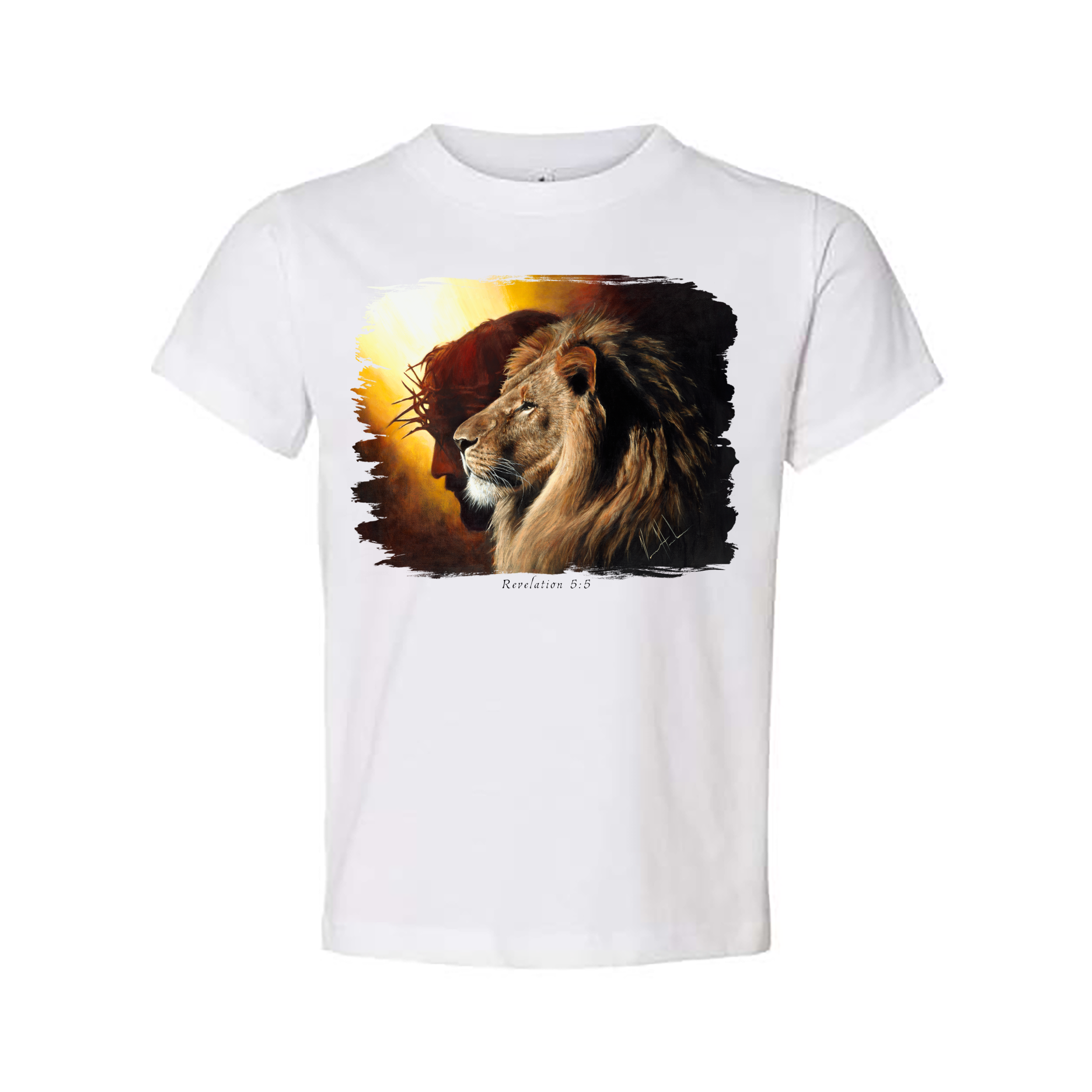 Kids T (Organic Cotton) - The Lion of Judah Organic Cotton Vanessa Horabuena Toddler White 2T
