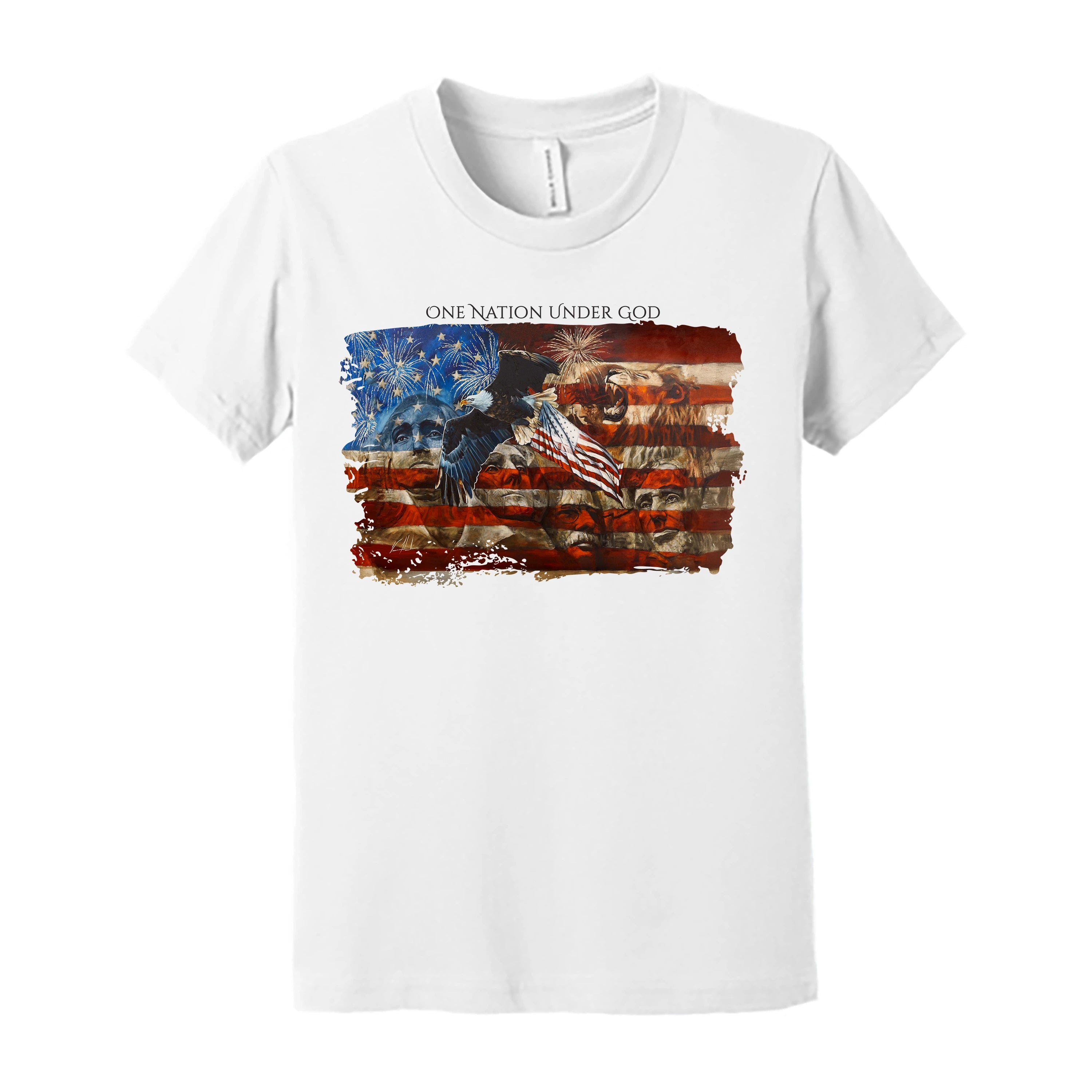 Kids T - An American Tribute - (Organic Cotton) - (4th of July) Organic Cotton Vanessa Horabuena Kids White Small