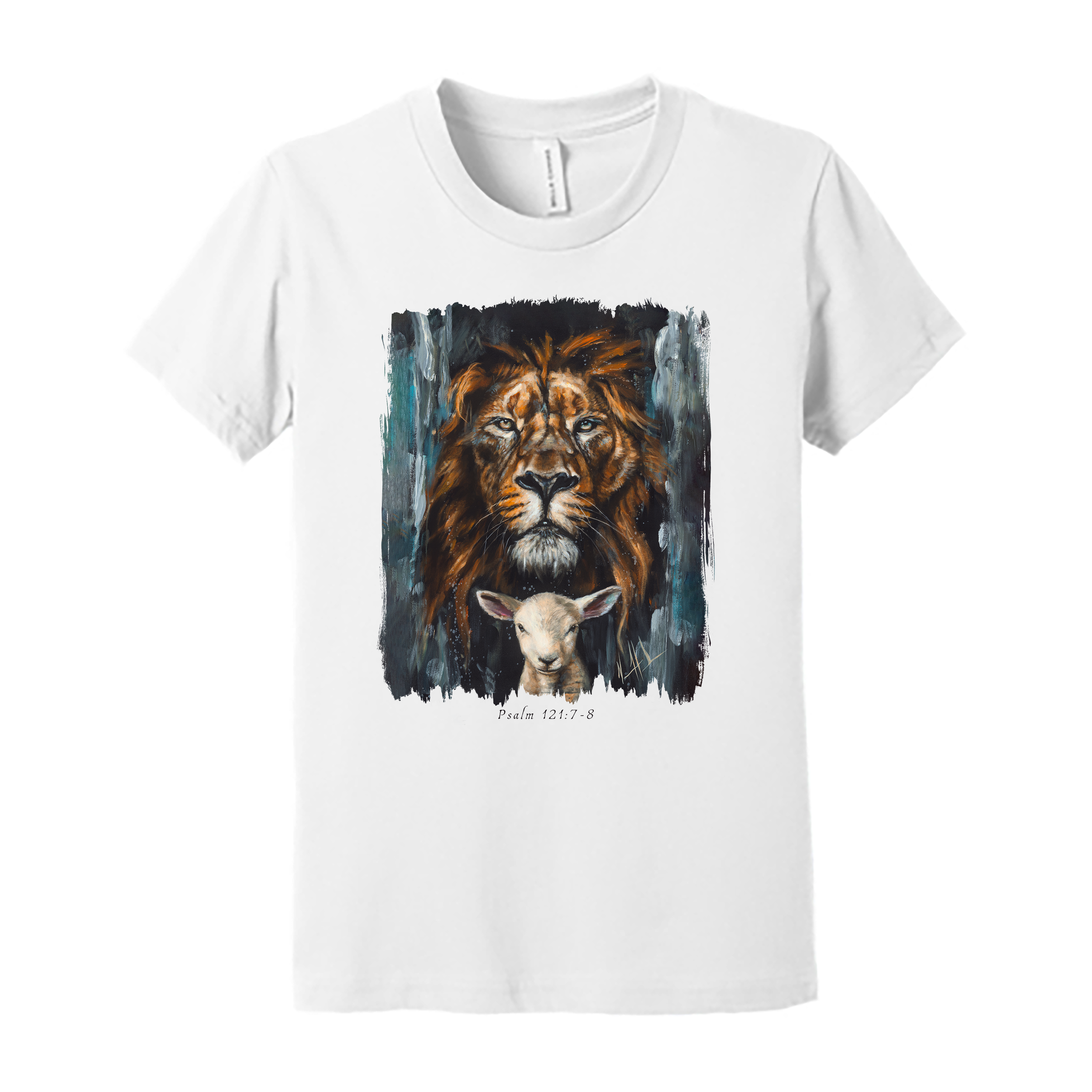 Kids T (Organic Cotton) - The Lion and Lamb Passover Organic Cotton Vanessa Horabuena Youth White Small