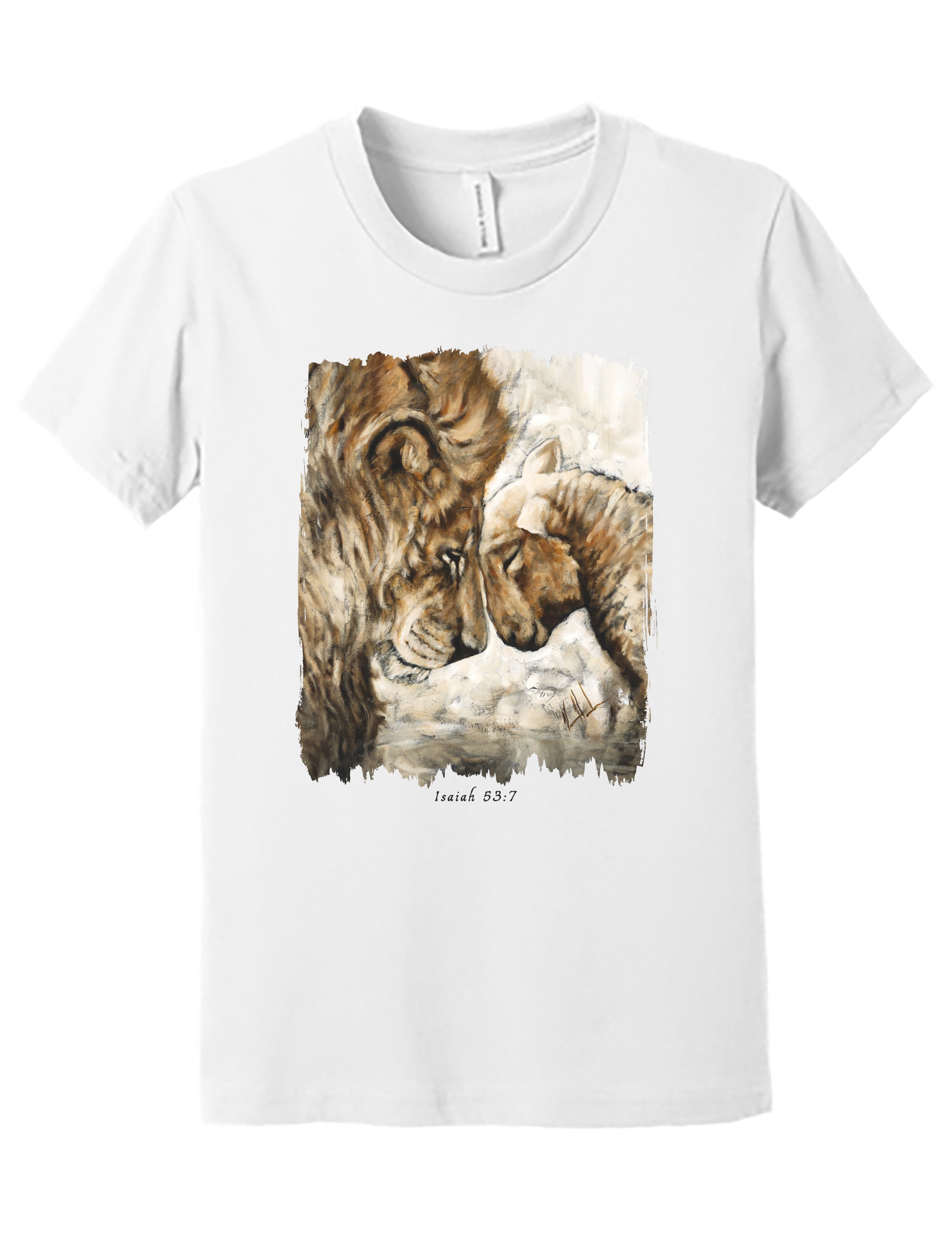 Compassion of a King (White) - Kids T (Organic Cotton) Vanessa Horabuena Kids White Small