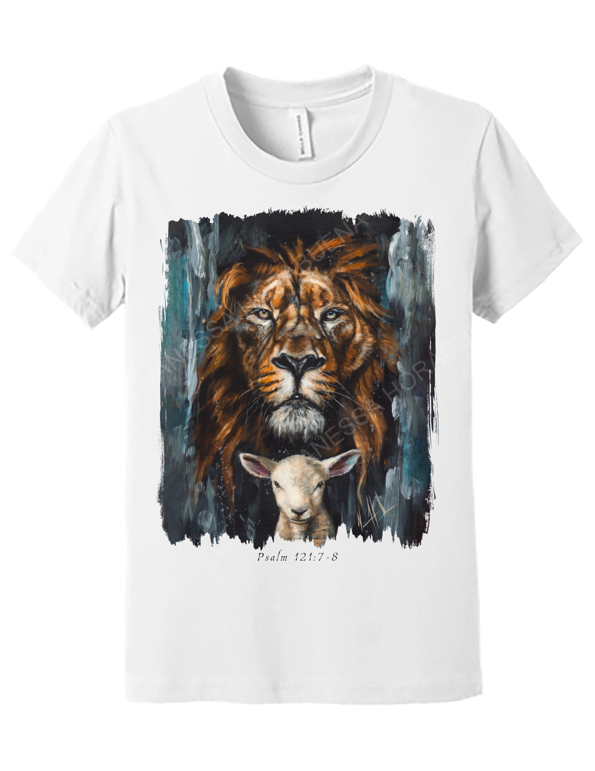 The Lion and Lamb Passover - Kids T (Organic Cotton) Vanessa Horabuena Kids White Small
