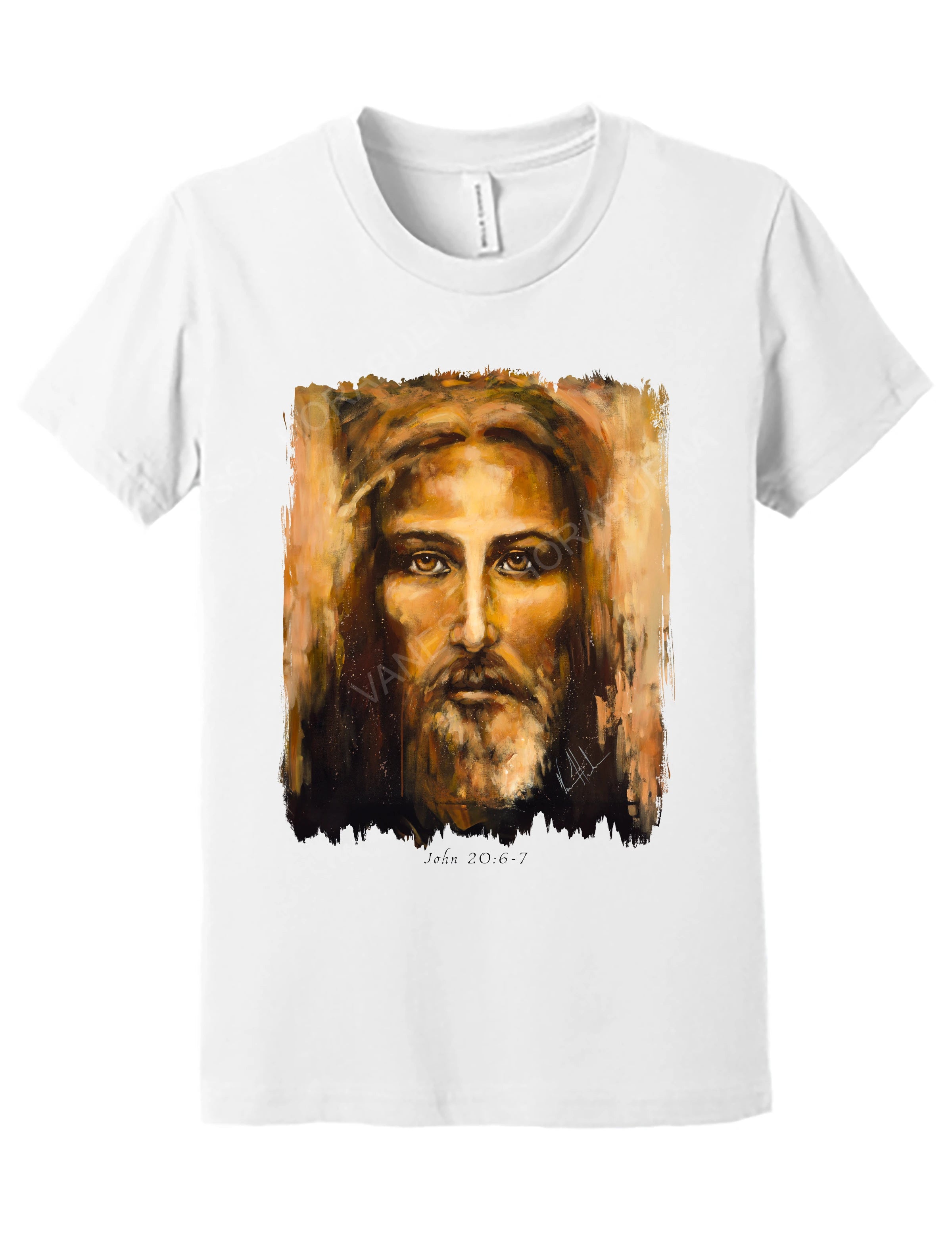 The Shroud of Turin - Resurrection Light - Kids T (Organic Cotton) Vanessa Horabuena Kids White Small