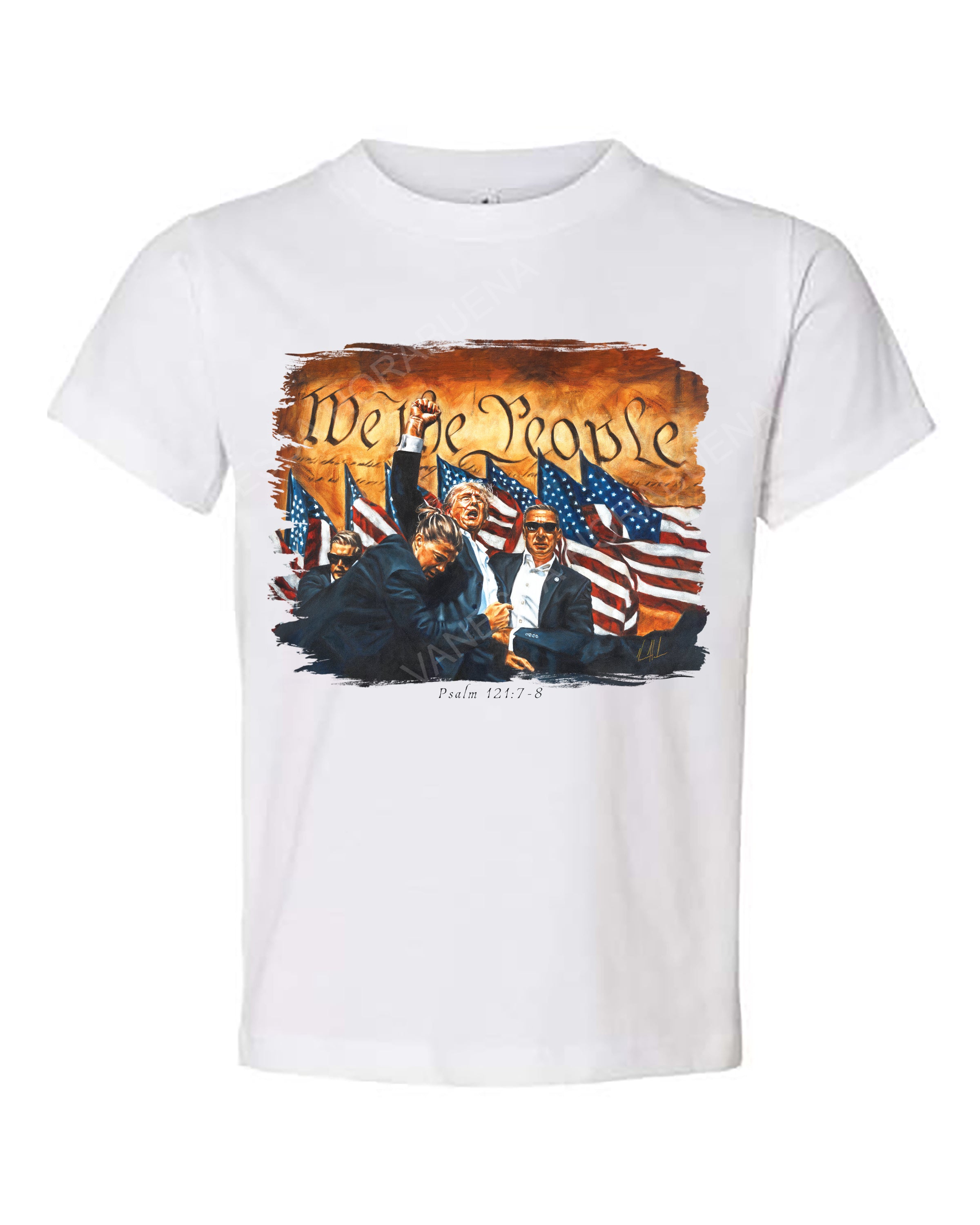 Fight For America - Kids T (Organic Cotton) Vanessa Horabuena Kids White 2T