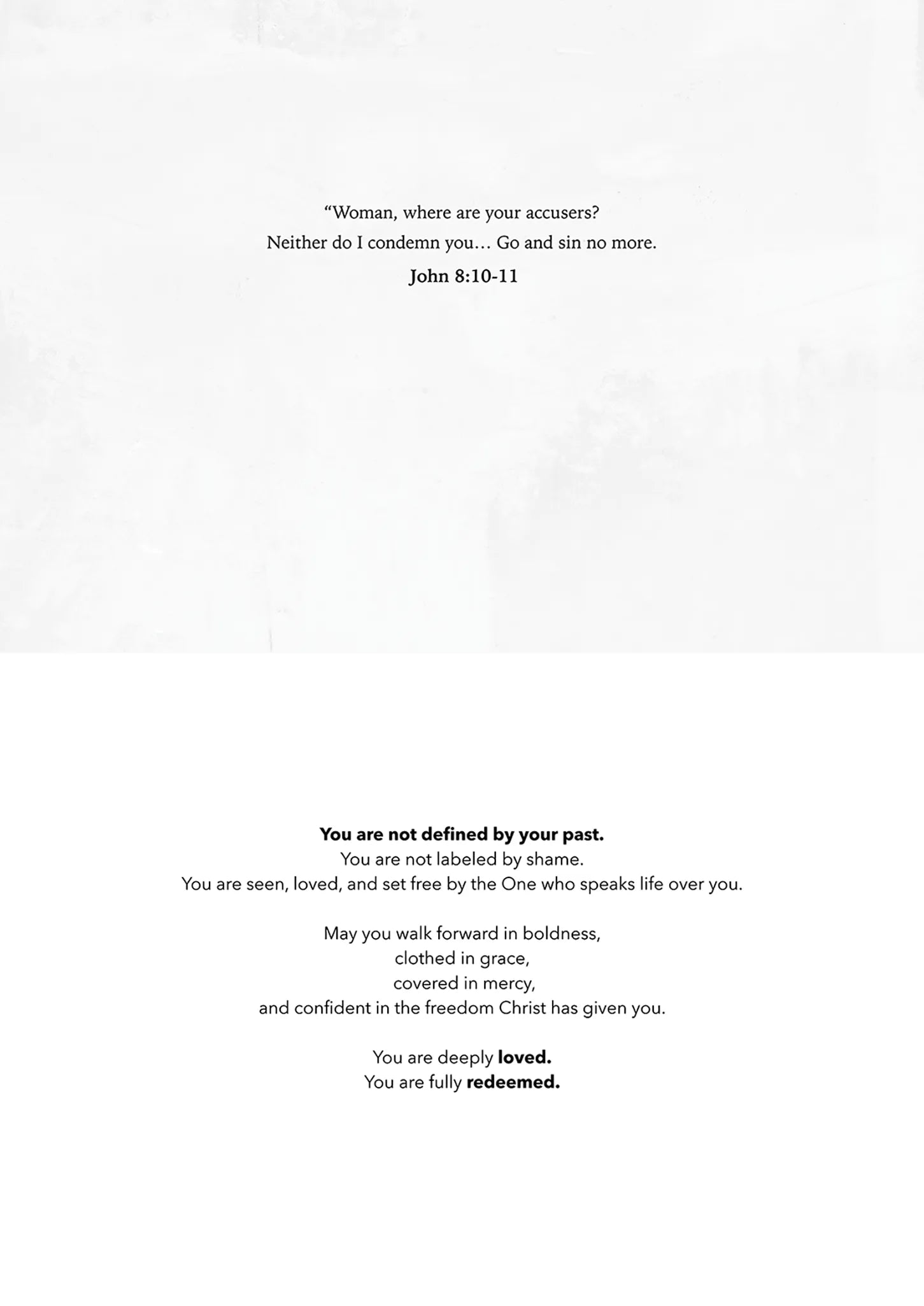 "Woman, Where Are Your Accusers?" Greeting Card Vanessa Horabuena