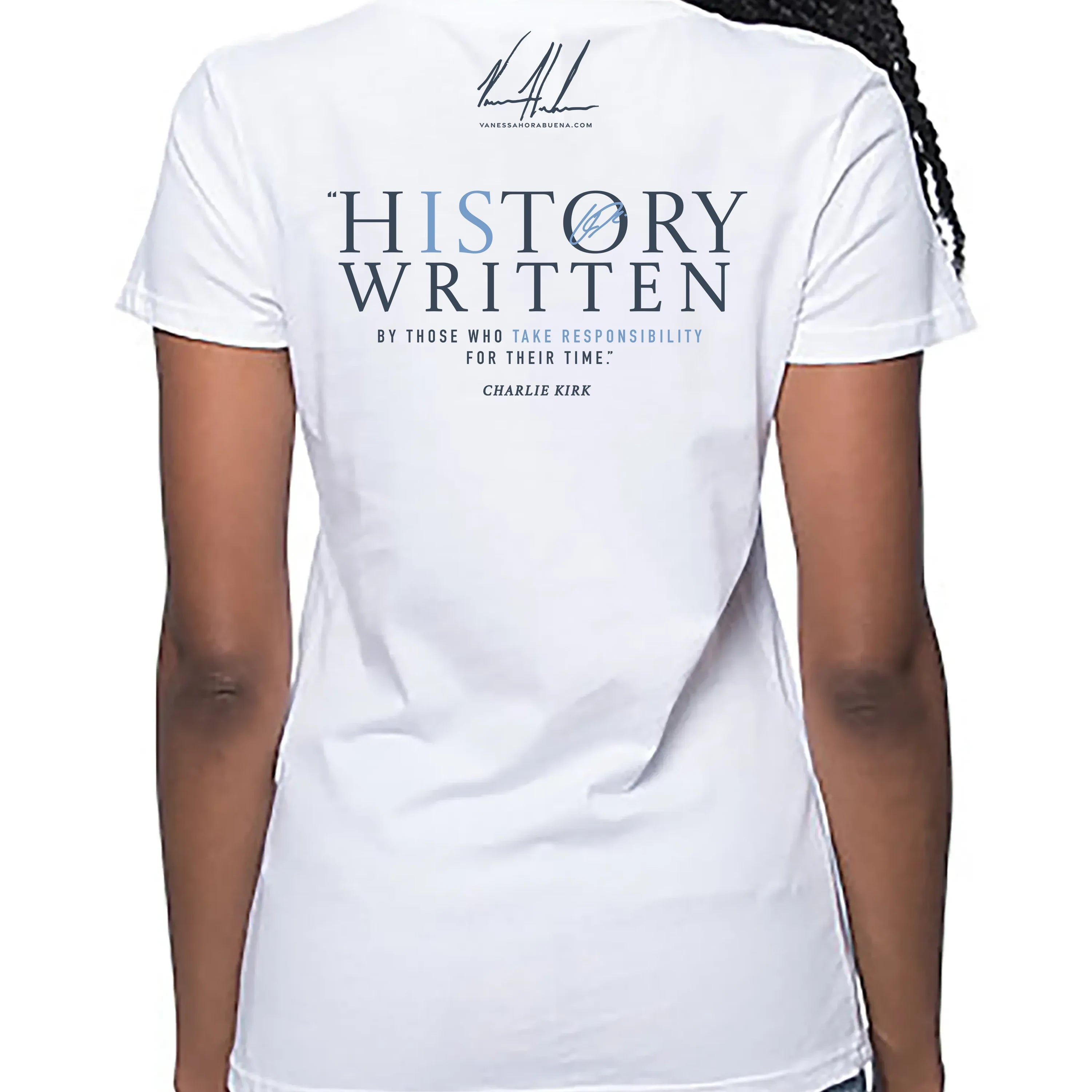 Women's T (Organic Bamboo) - Charlie Kirk - A Patriot's Tribute Organic Bamboo Vanessa Horabuena