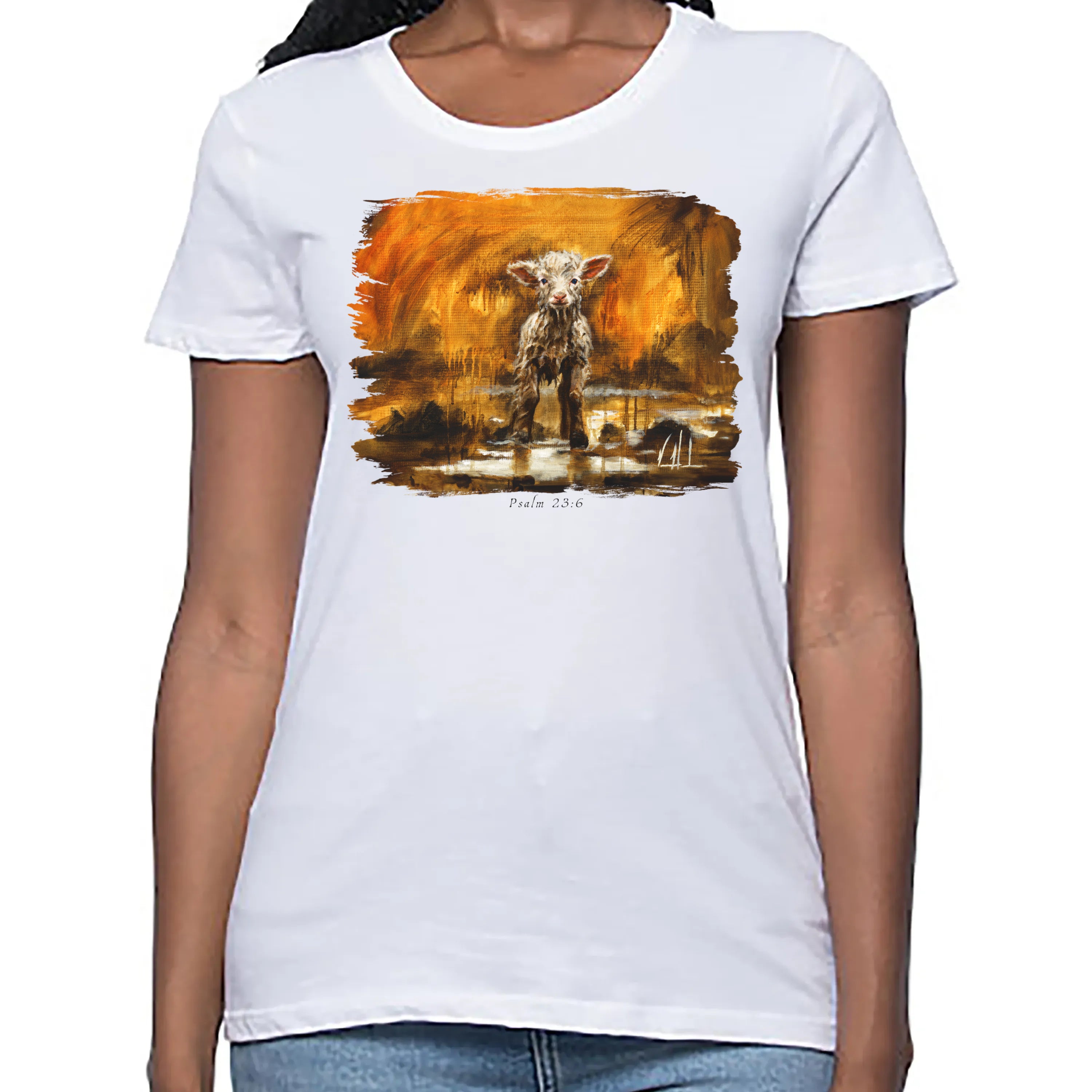 Women's T (Organic Bamboo) - Your Love Never Fails Organic Bamboo Vanessa Horabuena Short Sleeve Frost (White) XS