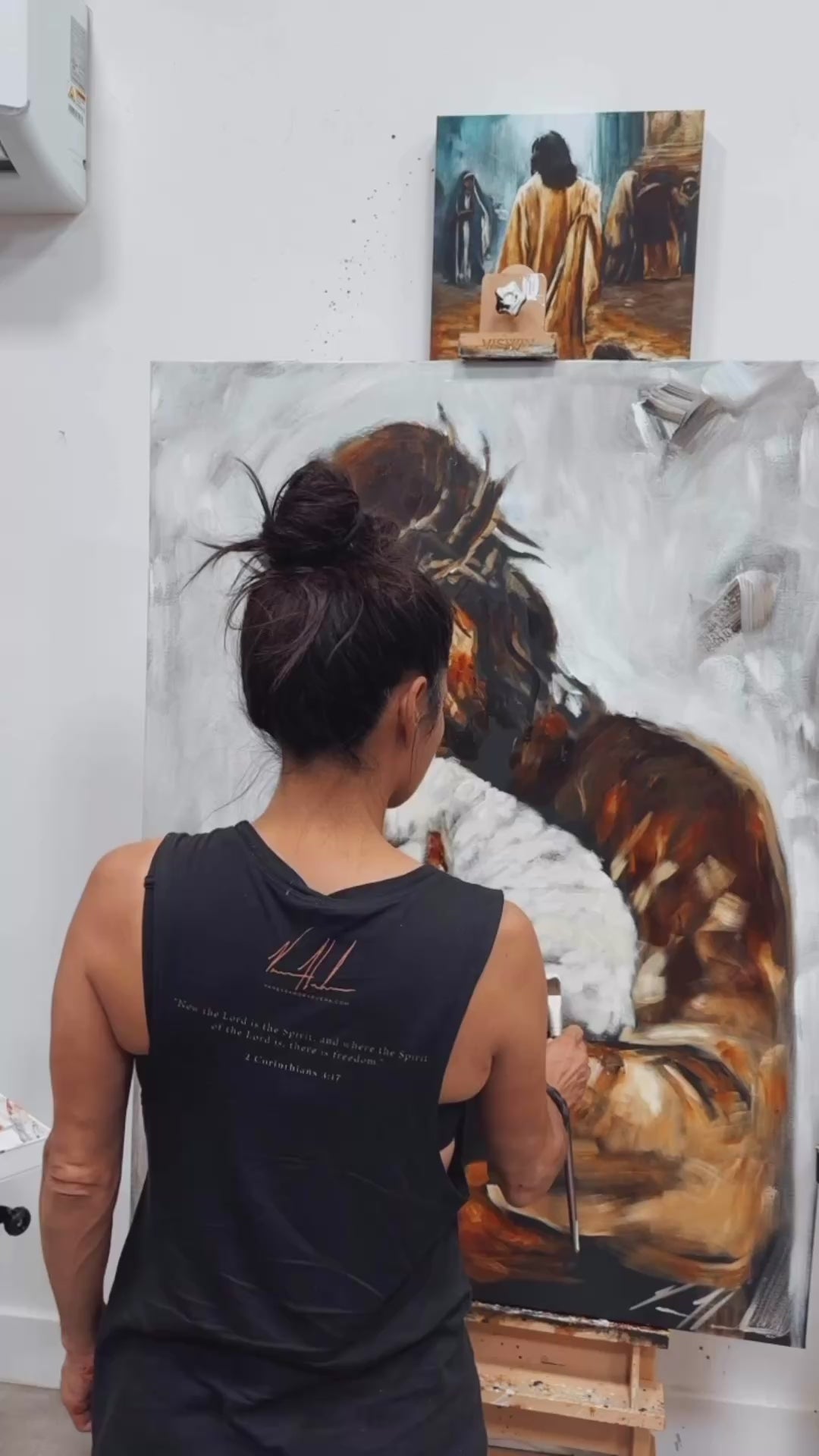 For the One Who Lost Its Way - 36”x48” Original Acrylic Painting - LIVE WORSHIP PAINTING Original Painting Vanessa Horabuena