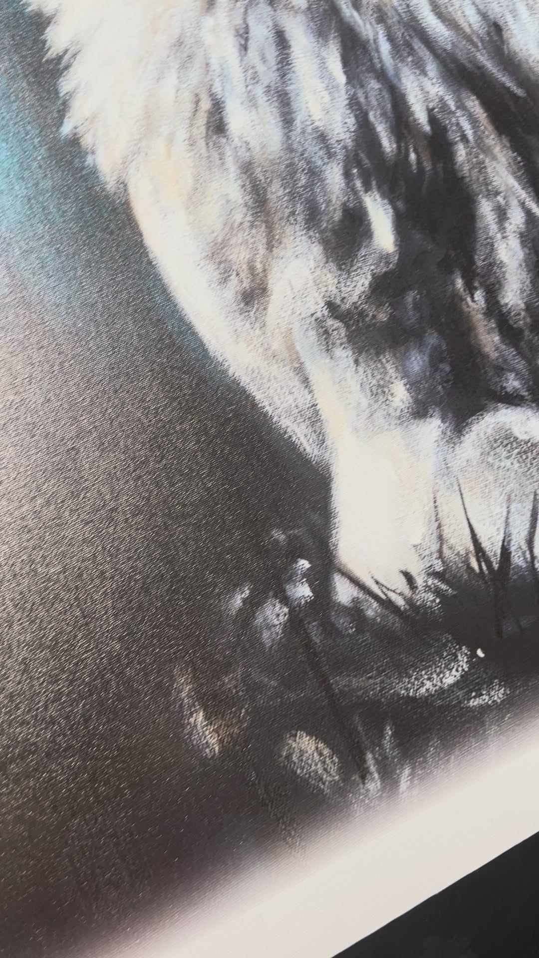 CM# 61 - Intimacy With God (Blue Background) - 36"x48" Canvas Print Vanessa Horabuena